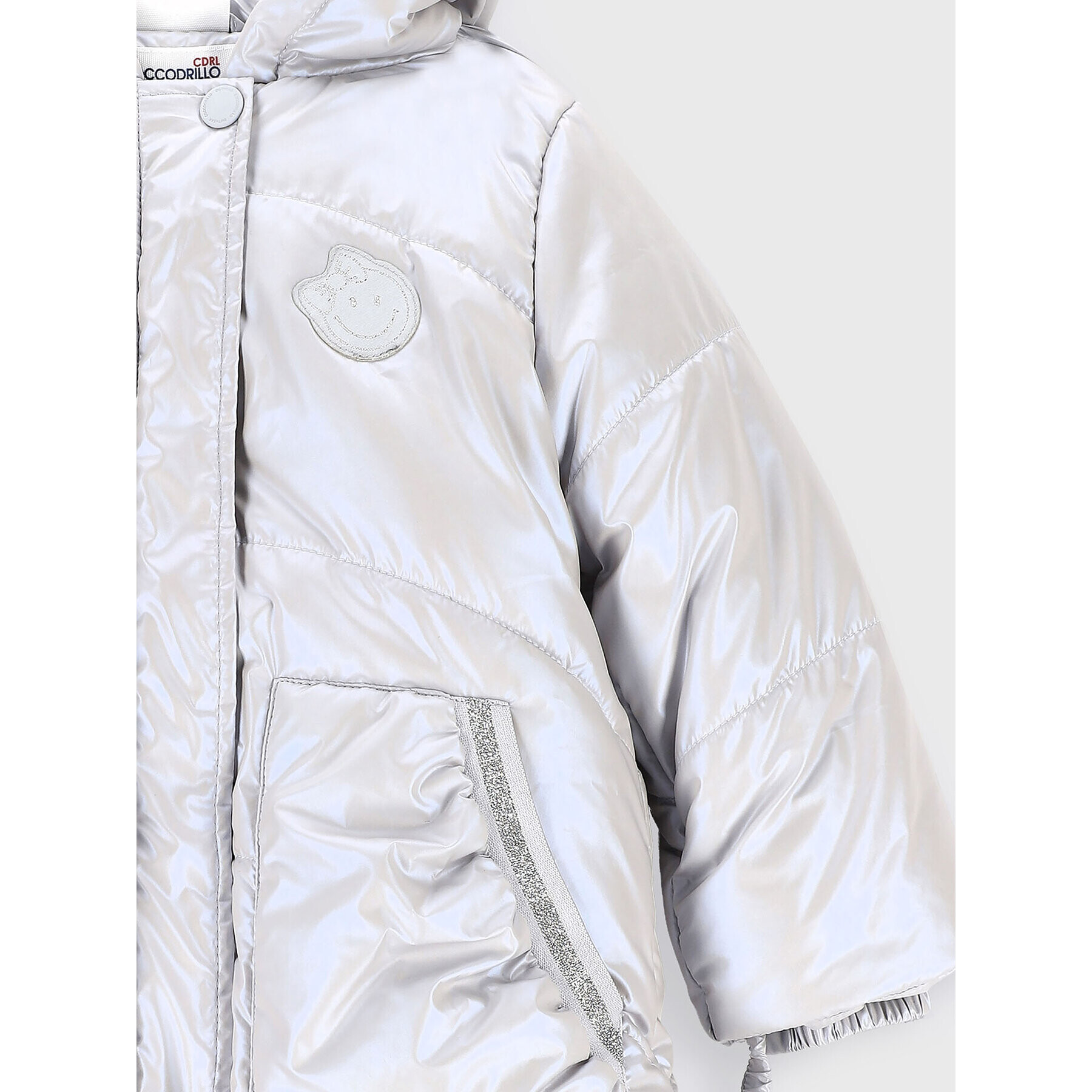 Coccodrillo Пухено яке ZC2152103OGN Сребрист Regular Fit - Pepit.bg