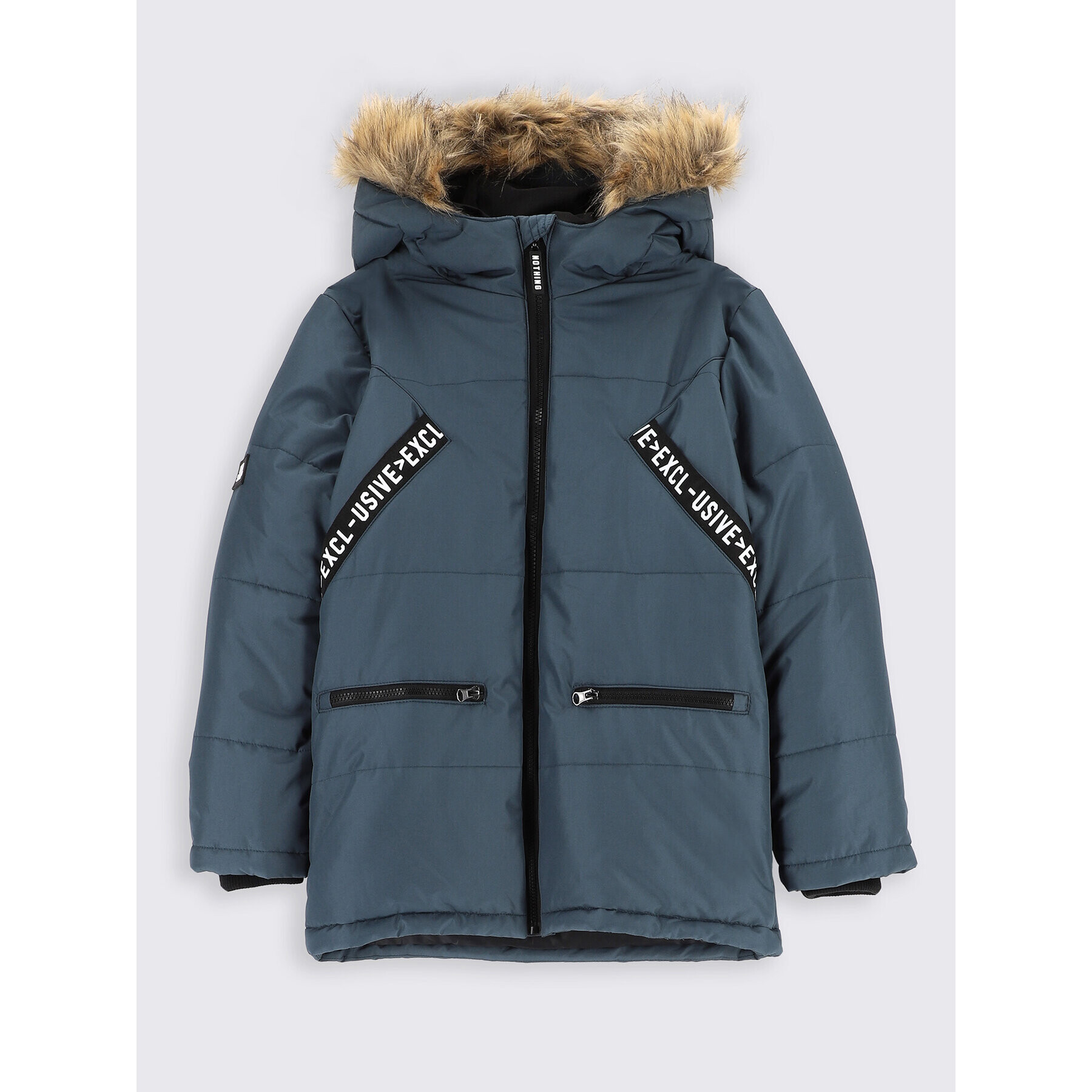 Coccodrillo Пухено яке ZC2152110OBJ Тъмносин Regular Fit - Pepit.bg