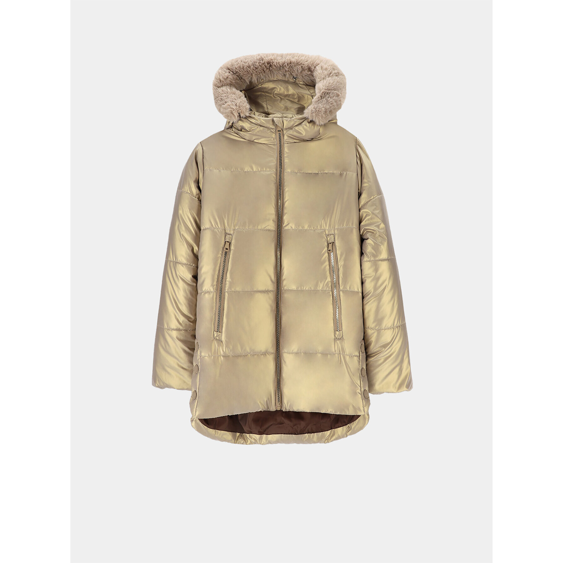 Coccodrillo Пухено яке ZC3152111OGK Златист Regular Fit - Pepit.bg