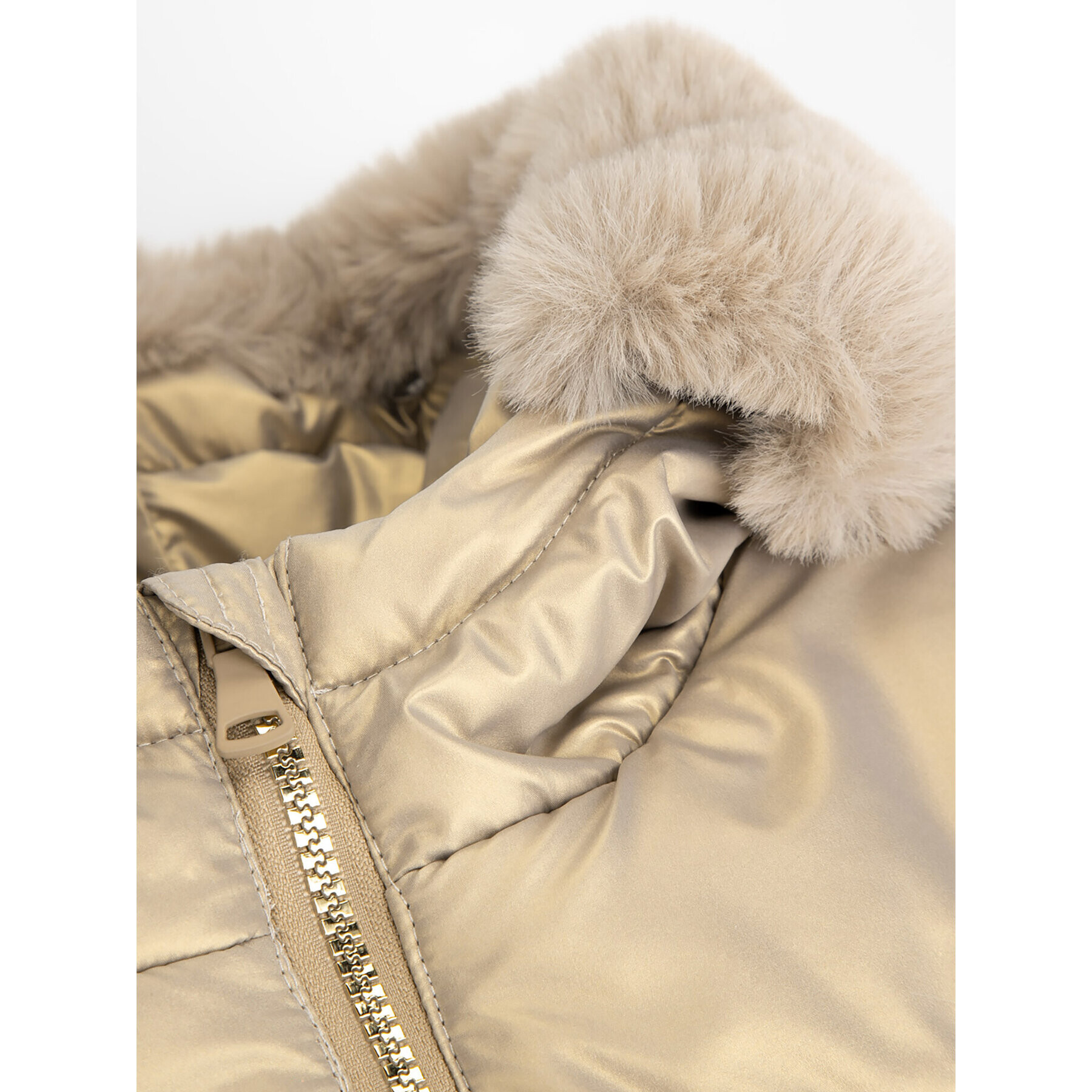 Coccodrillo Пухено яке ZC3152111OGK Златист Regular Fit - Pepit.bg