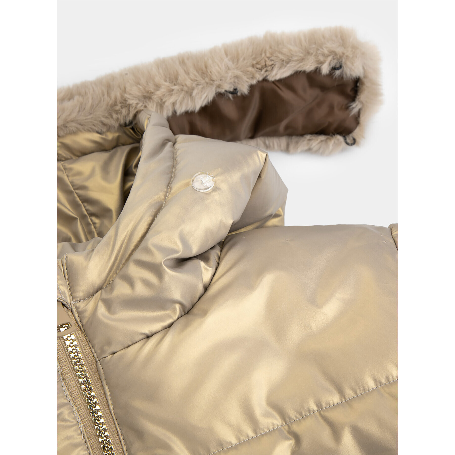 Coccodrillo Пухено яке ZC3152111OGK Златист Regular Fit - Pepit.bg
