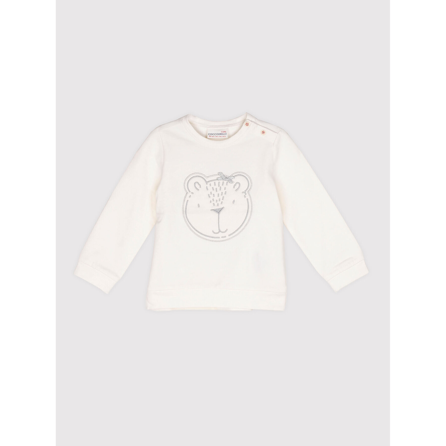 Coccodrillo Суитшърт ZC1132101GOG Бял Regular Fit - Pepit.bg