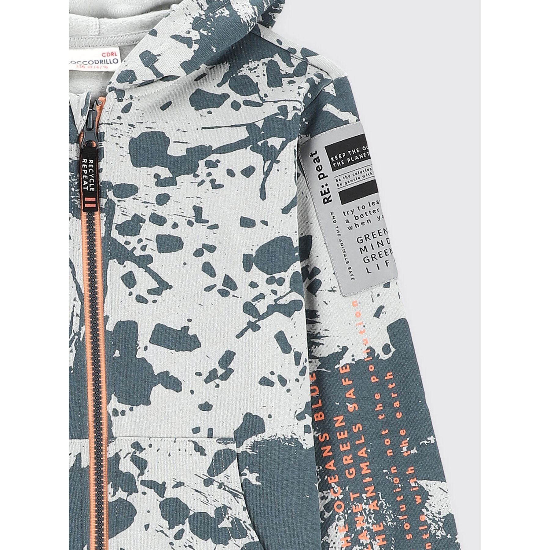 Coccodrillo Суитшърт ZC2132401ARK Сив Regular Fit - Pepit.bg