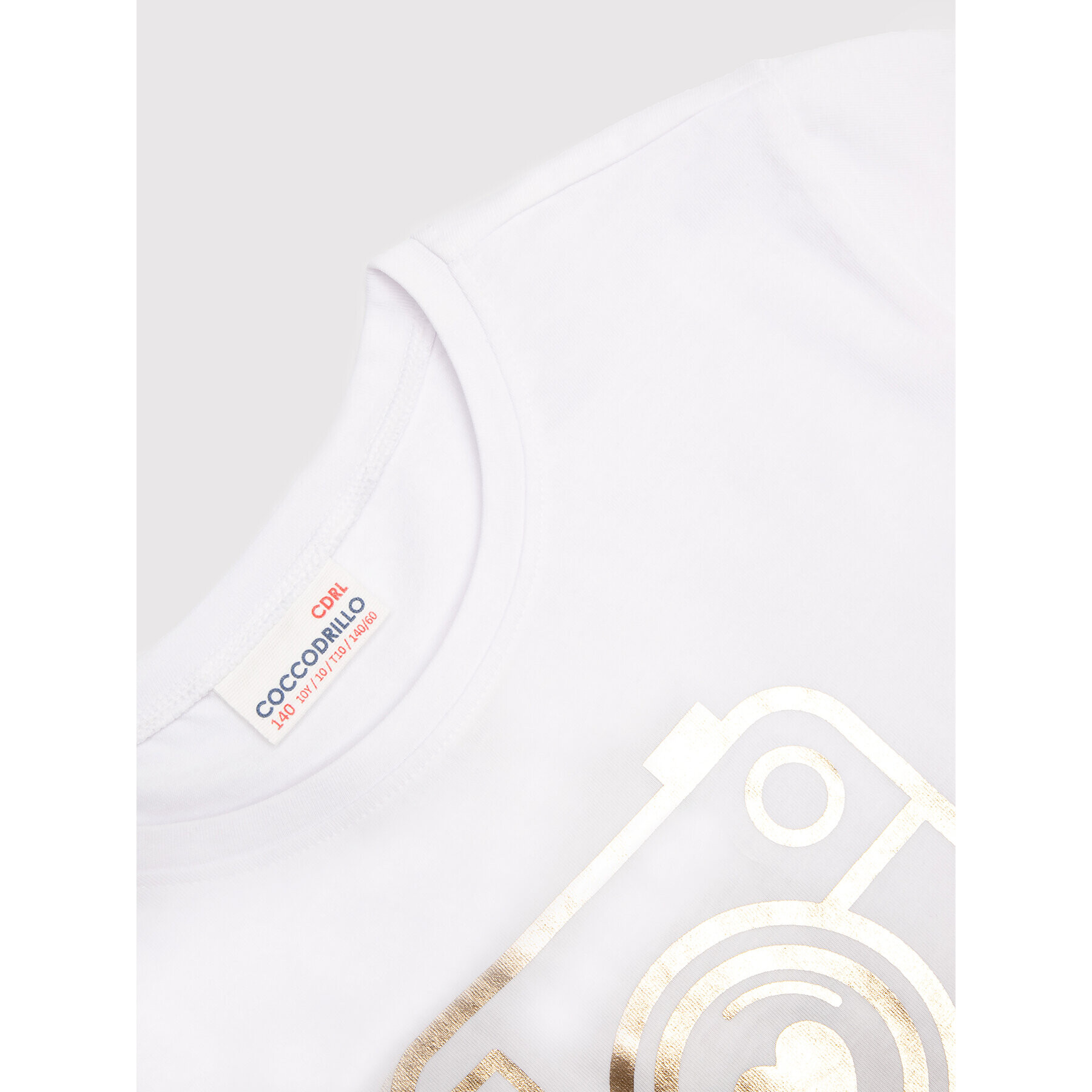 Coccodrillo Тишърт WC2143207EVG Бял Regular Fit - Pepit.bg