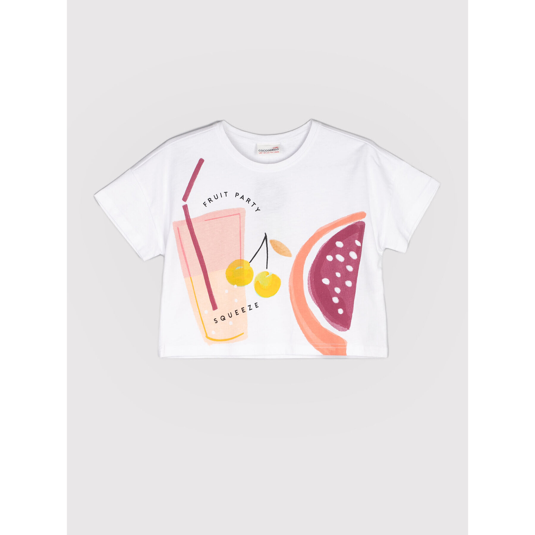 Coccodrillo Тишърт WC2143207NOB Бял Regular Fit - Pepit.bg