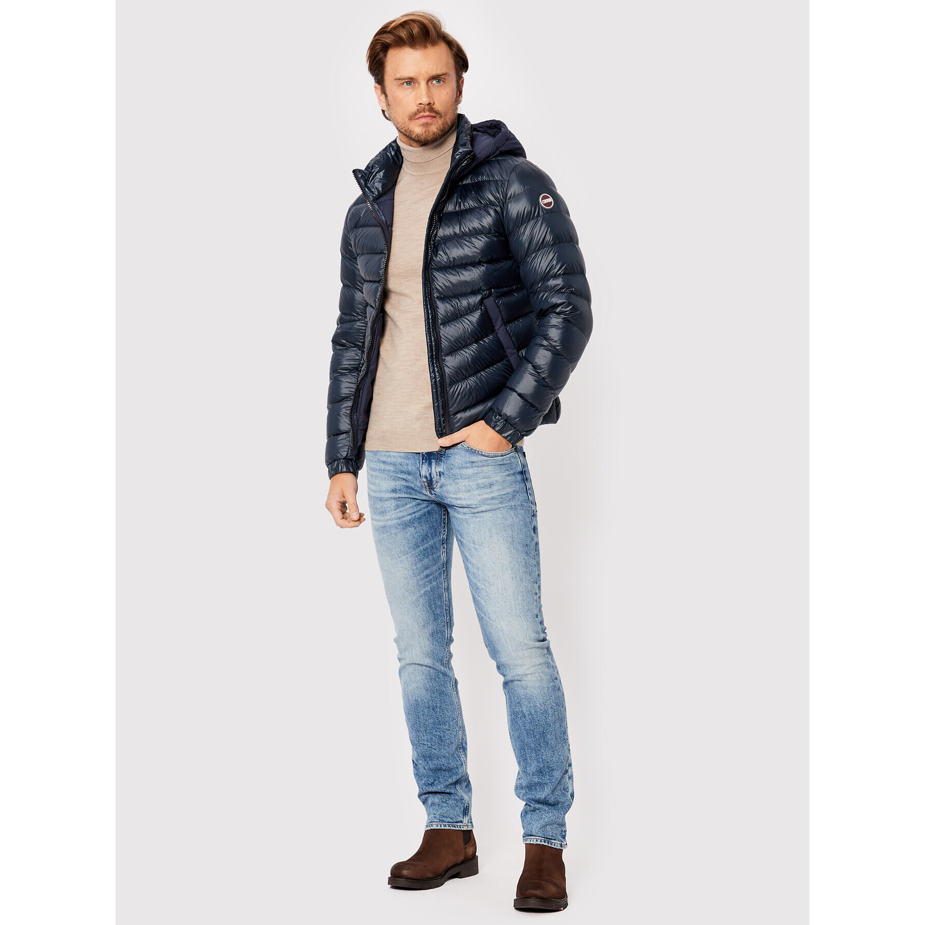 Colmar Пухено яке Blaze 1270 3TW Тъмносин Regular Fit - Pepit.bg