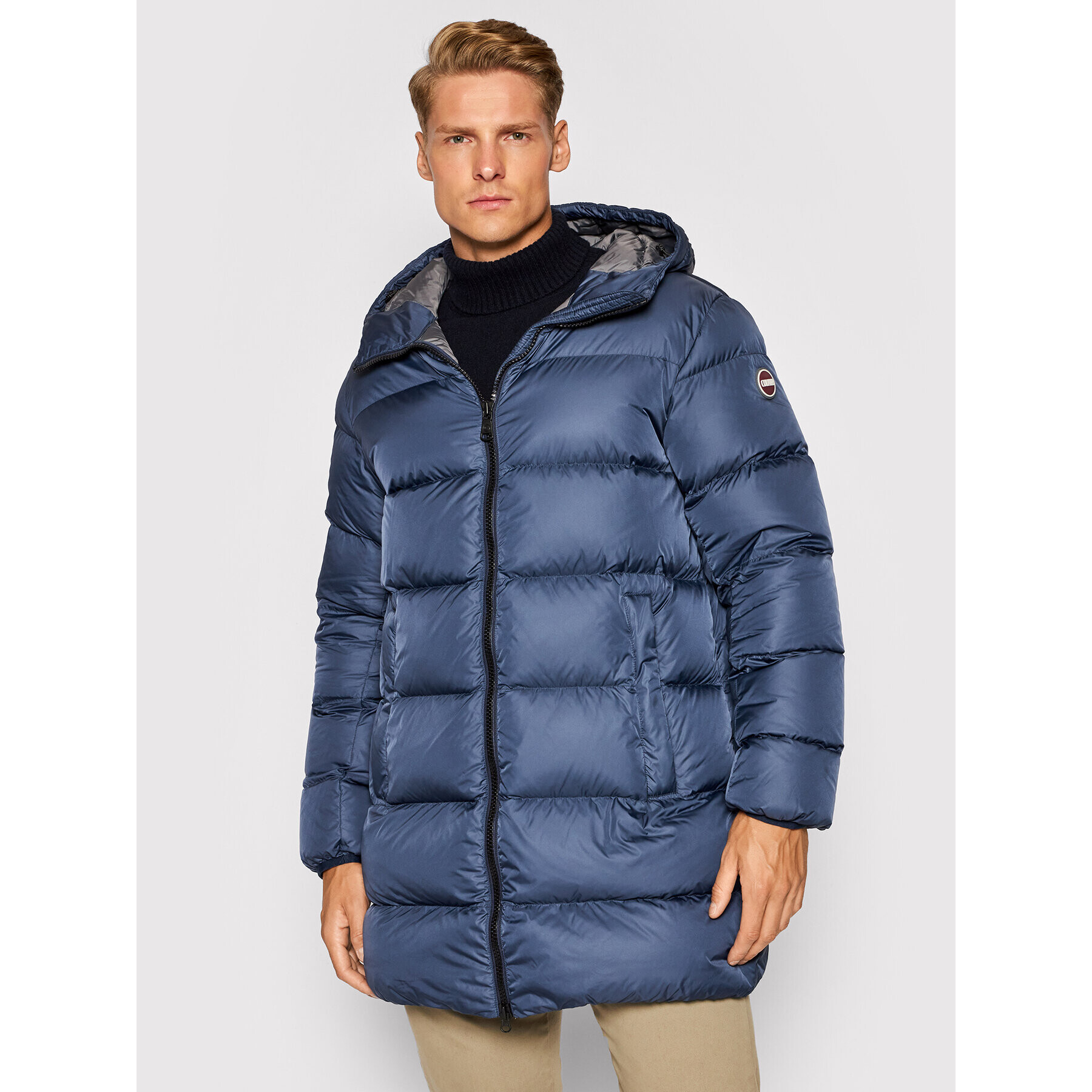 Colmar Пухено яке Concrete 1233 5ST Тъмносин Regular Fit - Pepit.bg