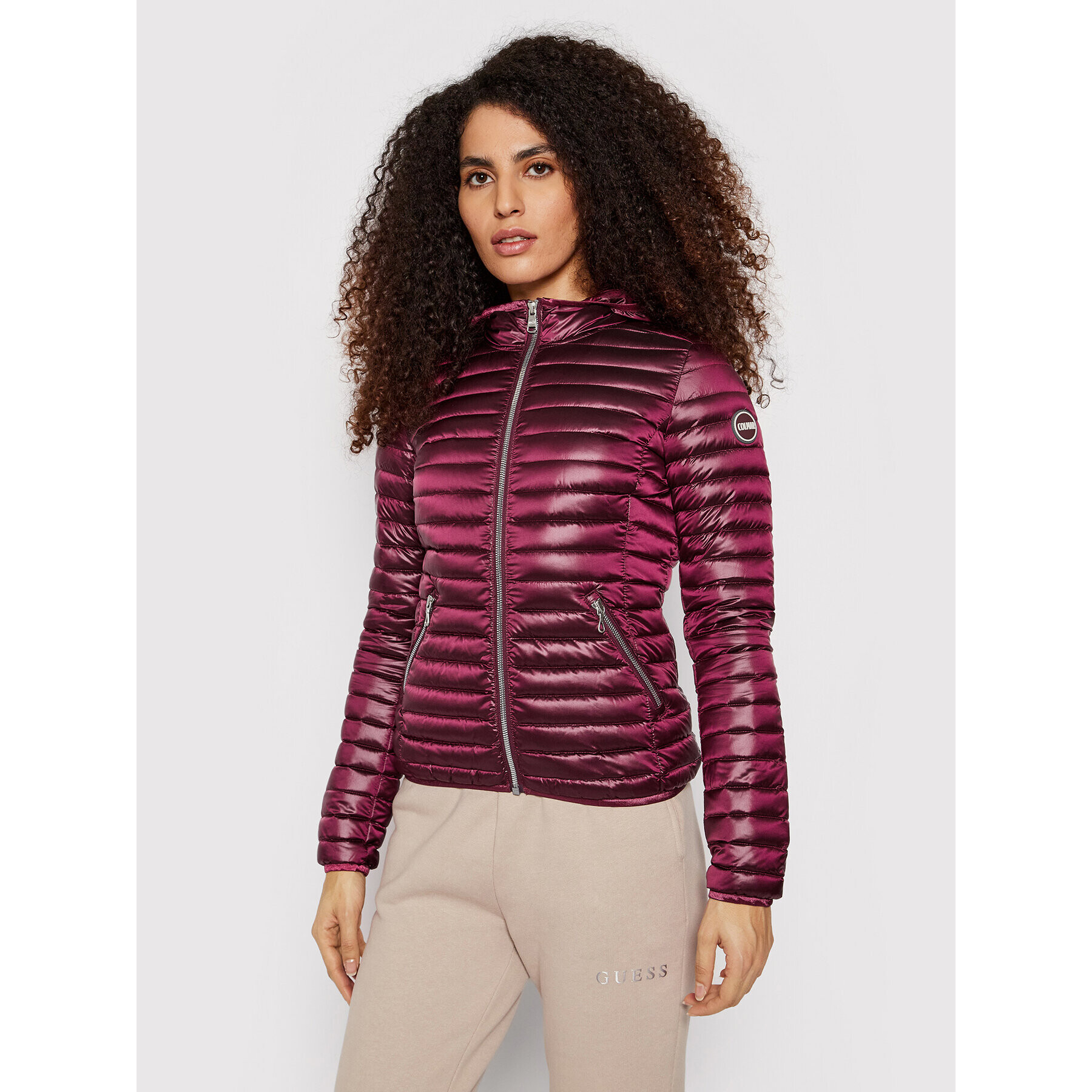 Colmar Пухено яке Expose 2224U 4VR Бордо Slim Fit - Pepit.bg