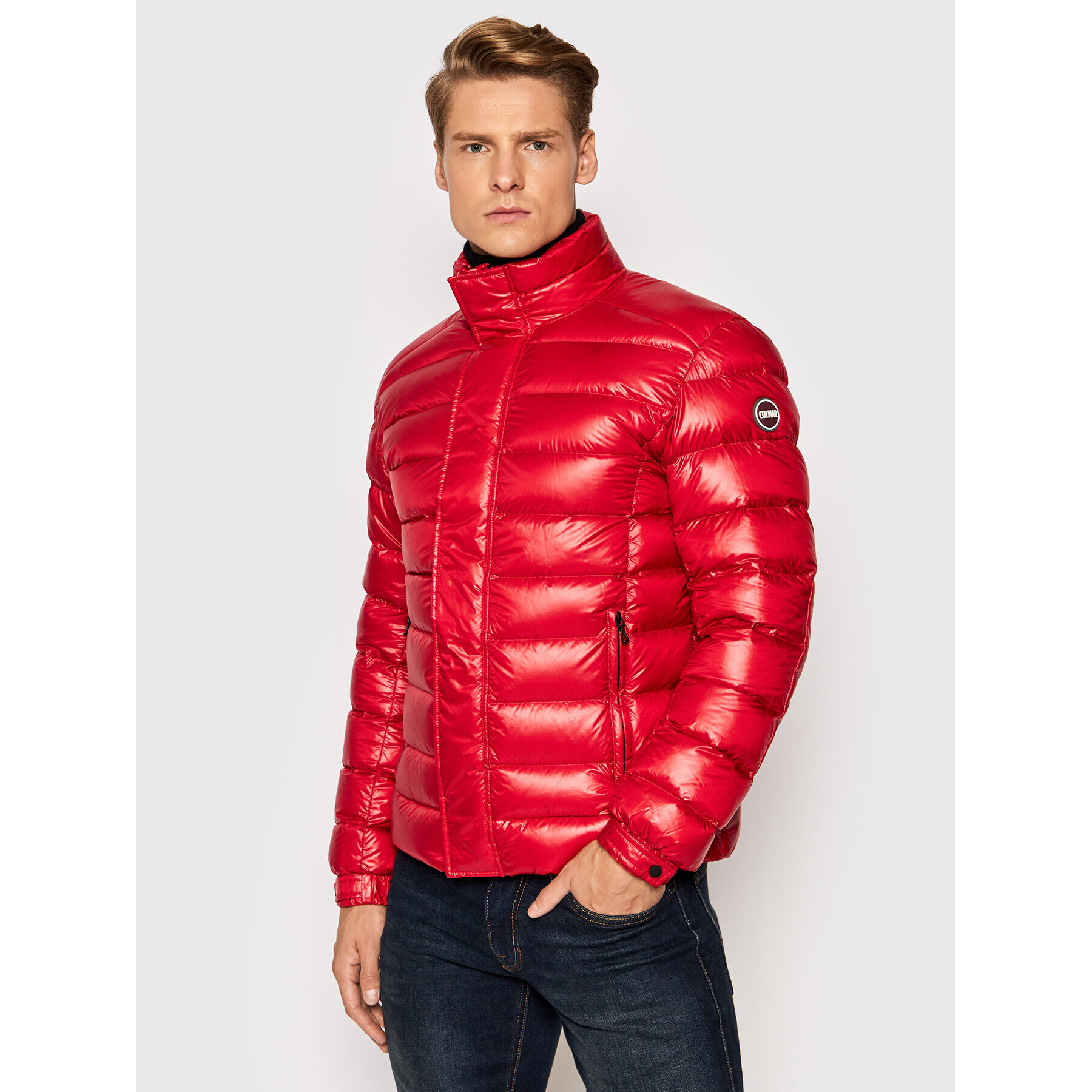 Colmar Пухено яке Glossy 1269R 3TW Червен Regular Fit - Pepit.bg