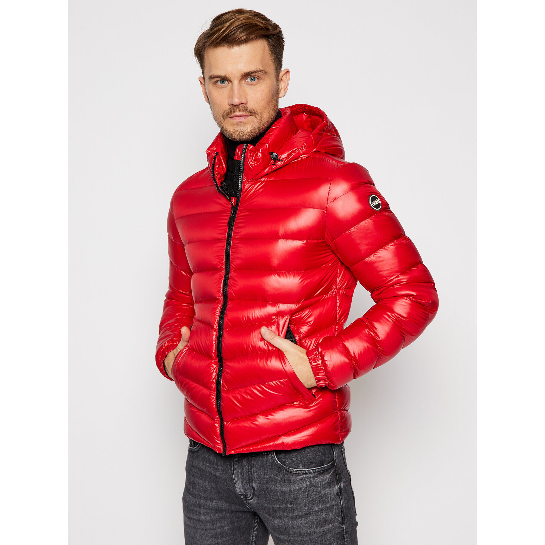 Colmar Пухено яке Glossy 1271 3TW Червен Regular Fit - Pepit.bg