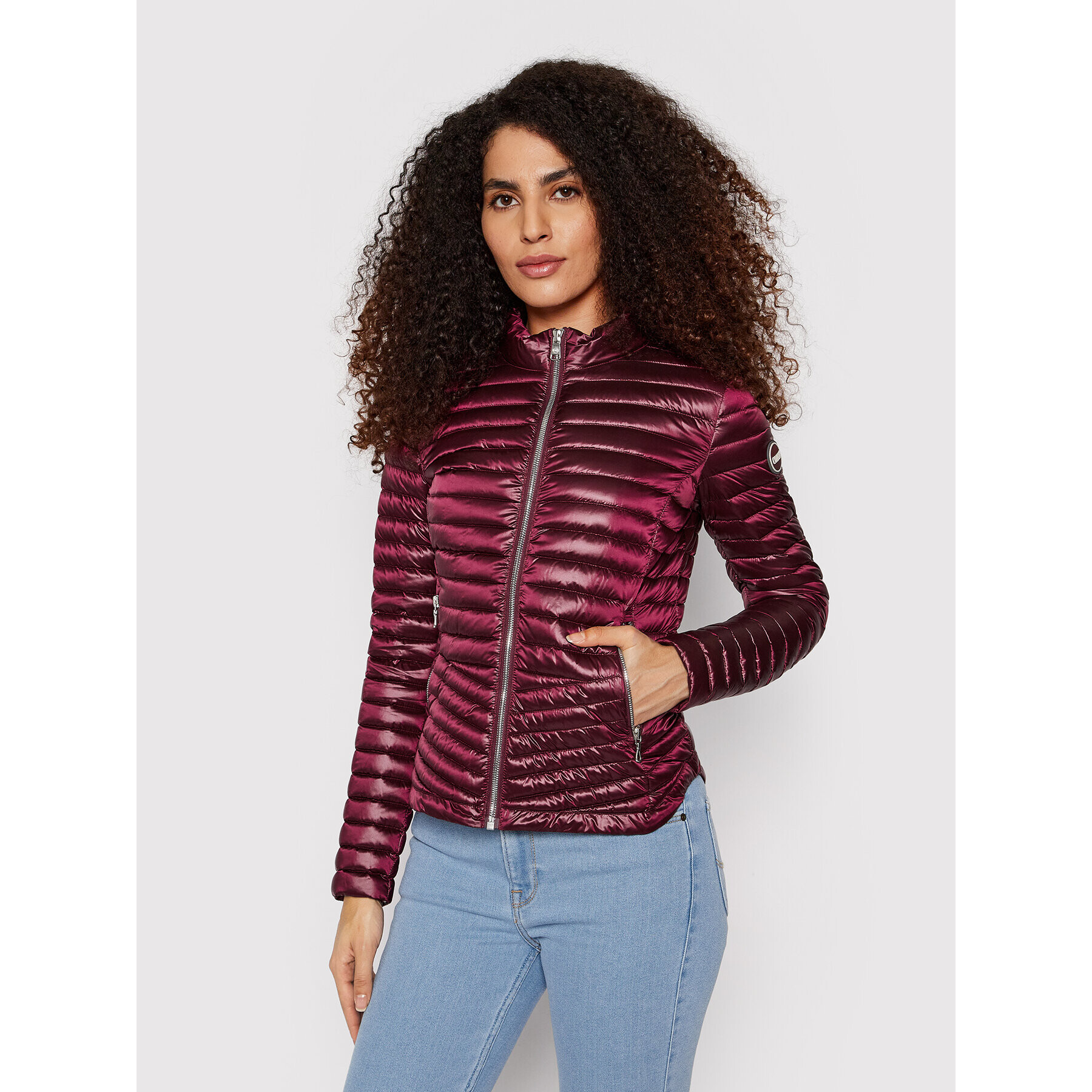 Colmar Пухено яке Iridescent Effect 2141U 4VR Бордо Slim Fit - Pepit.bg