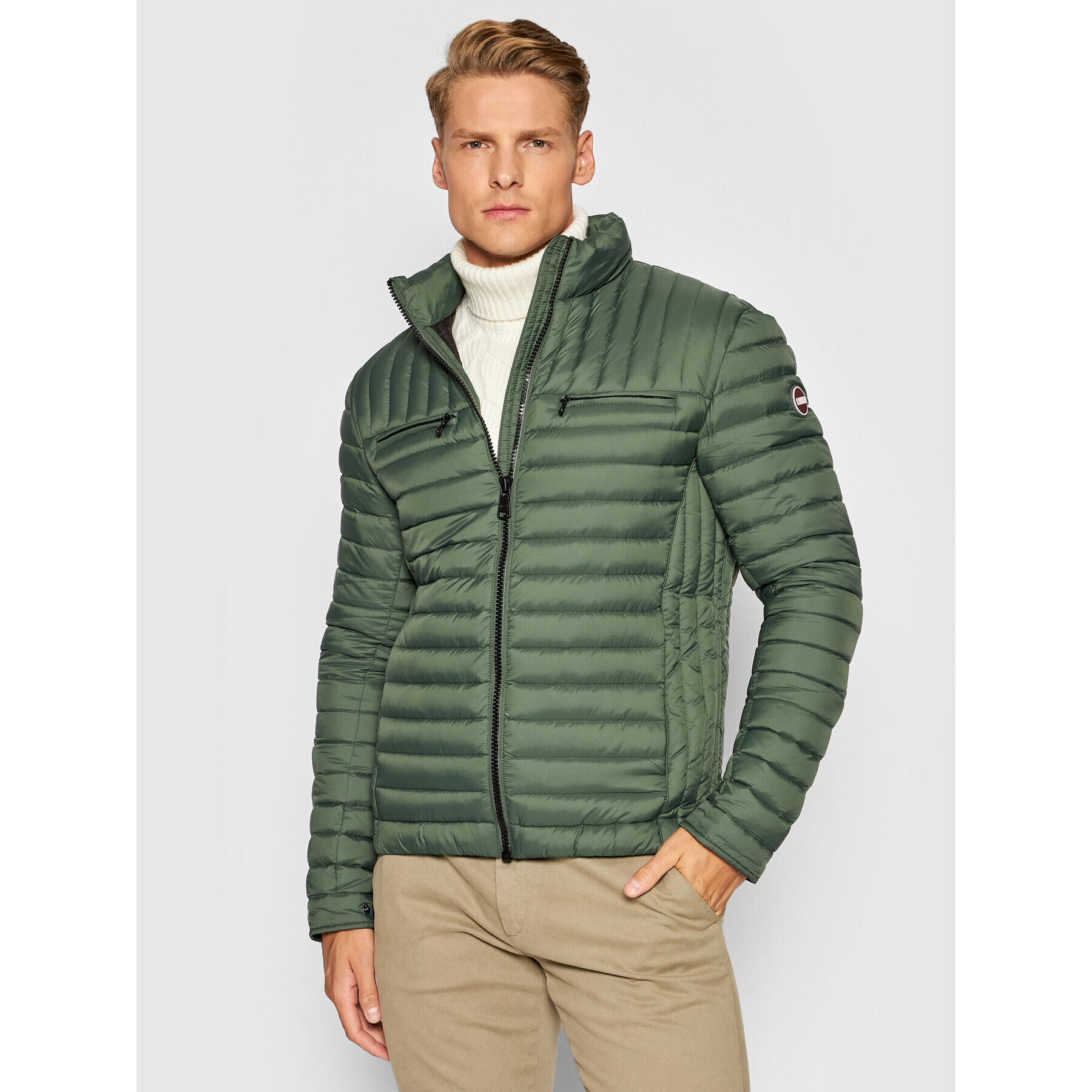 Colmar Пухено яке Repunk 1299R 8VX Зелен Regular Fit - Pepit.bg