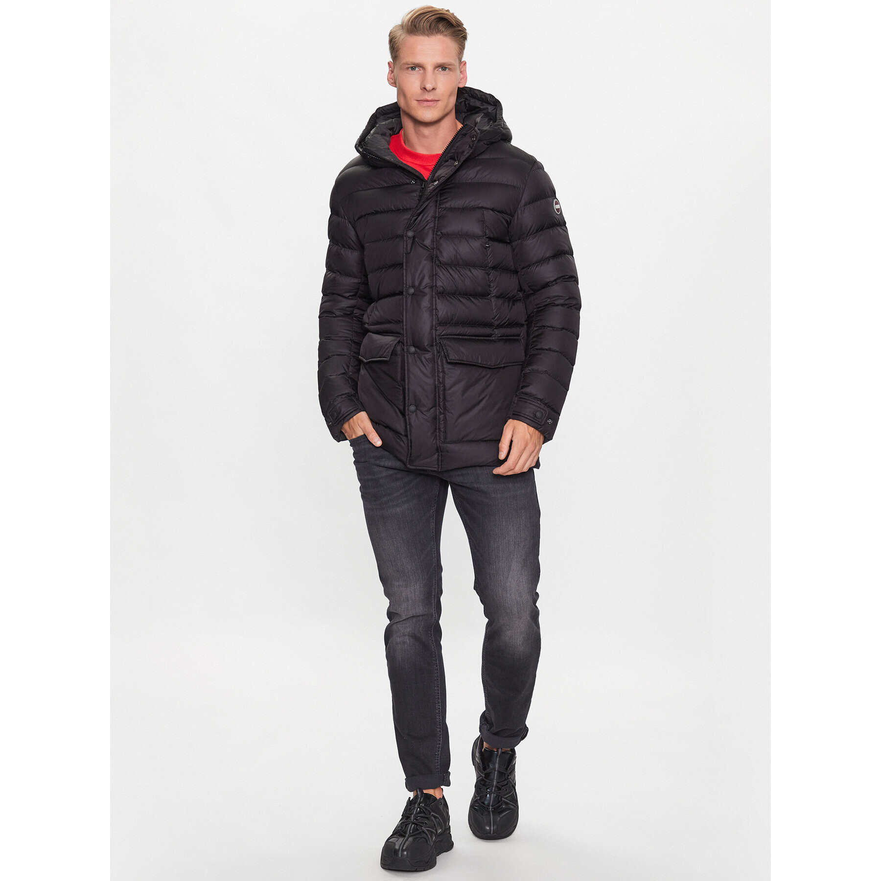 Colmar Пухено яке 1233 9WY Черен Regular Fit - Pepit.bg