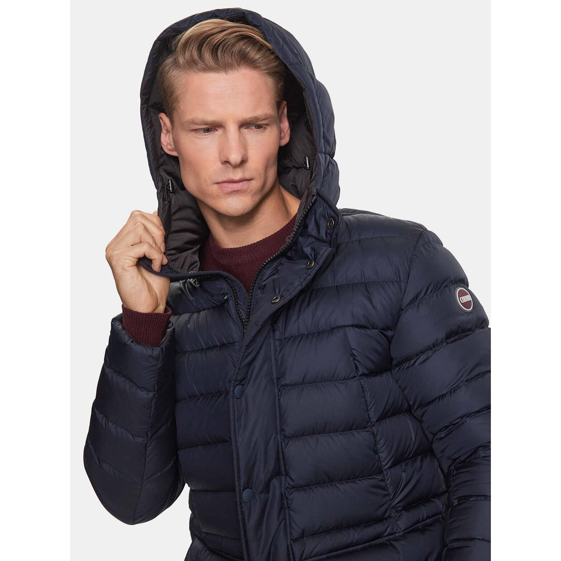 Colmar Пухено яке 1233 9WY Тъмносин Regular Fit - Pepit.bg