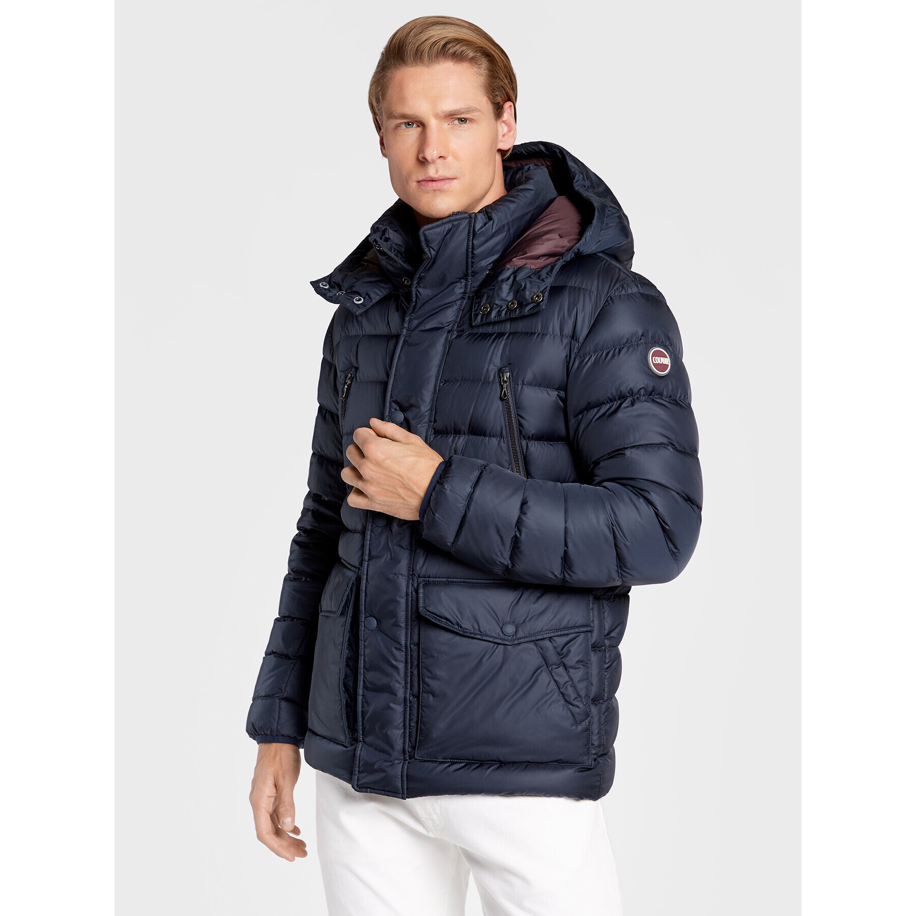 Colmar Пухено яке E-Concrete 1235 9WY Тъмносин Regular Fit - Pepit.bg