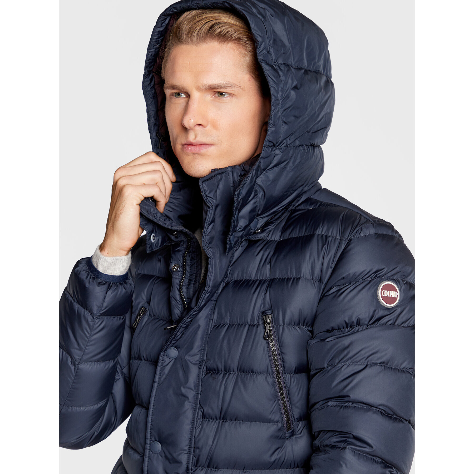 Colmar Пухено яке E-Concrete 1235 9WY Тъмносин Regular Fit - Pepit.bg
