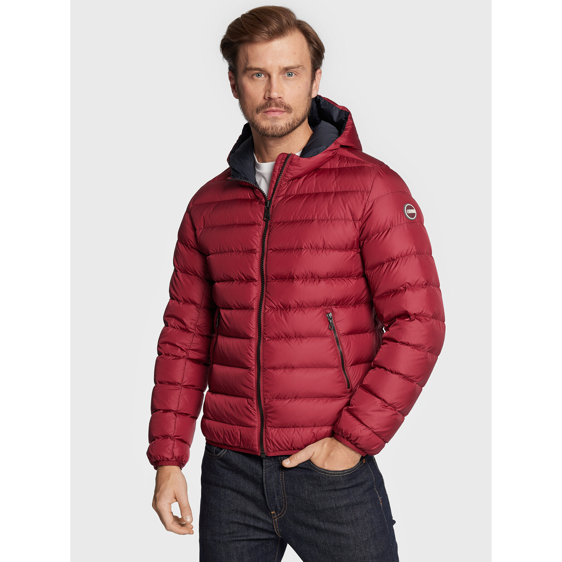 Colmar Пухено яке E-Concrete 1249 9WY Бордо Regular Fit - Pepit.bg