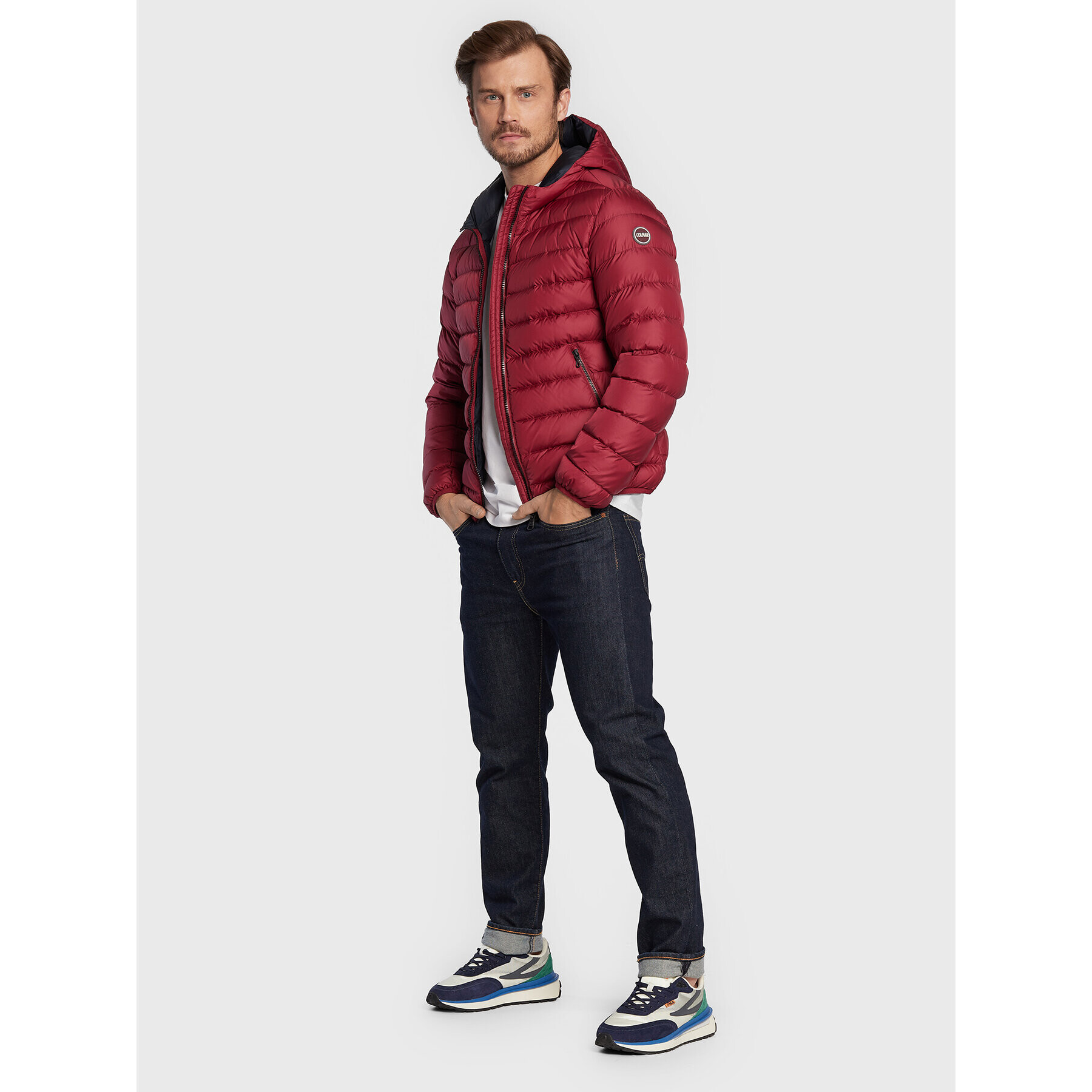 Colmar Пухено яке E-Concrete 1249 9WY Бордо Regular Fit - Pepit.bg