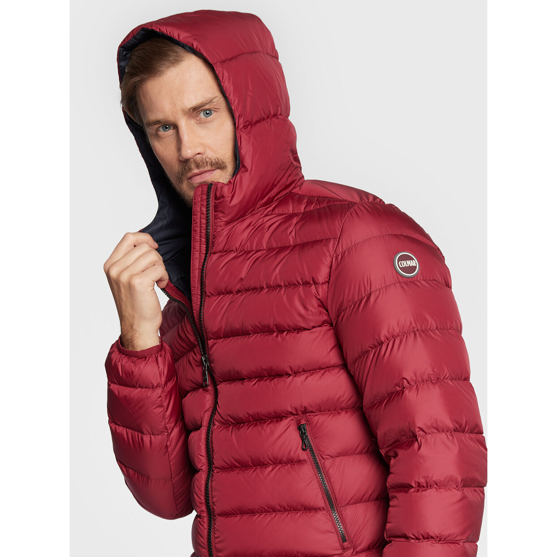 Colmar Пухено яке E-Concrete 1249 9WY Бордо Regular Fit - Pepit.bg