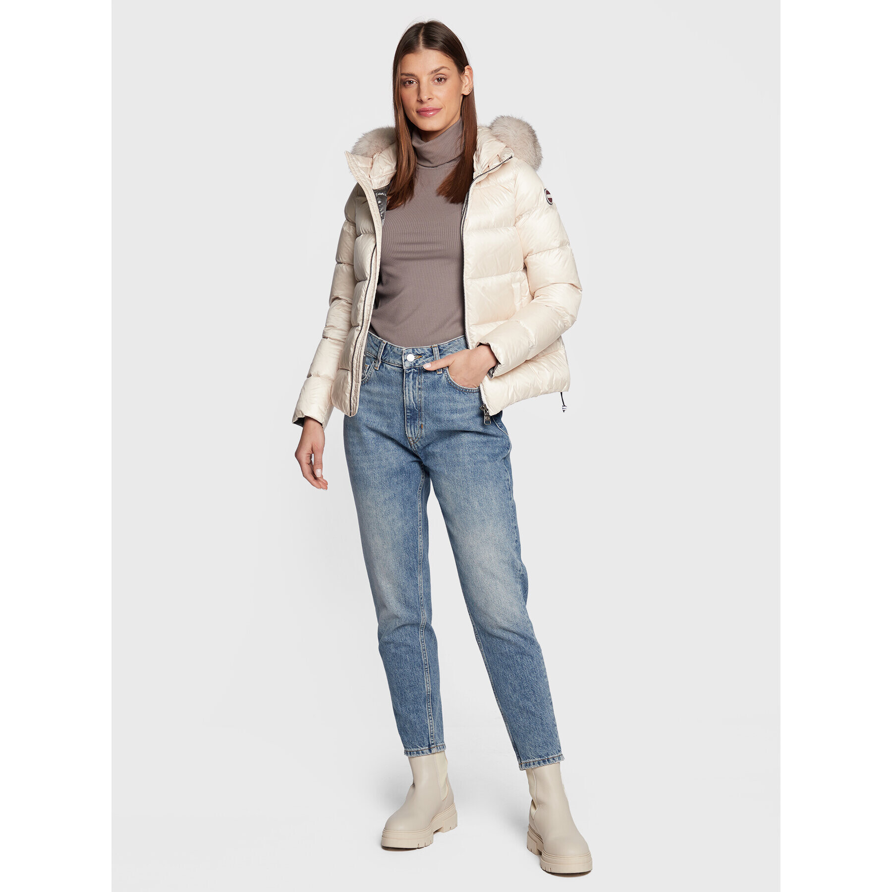 Colmar Пухено яке Friendly 2216F 5WG Бежов Regular Fit - Pepit.bg