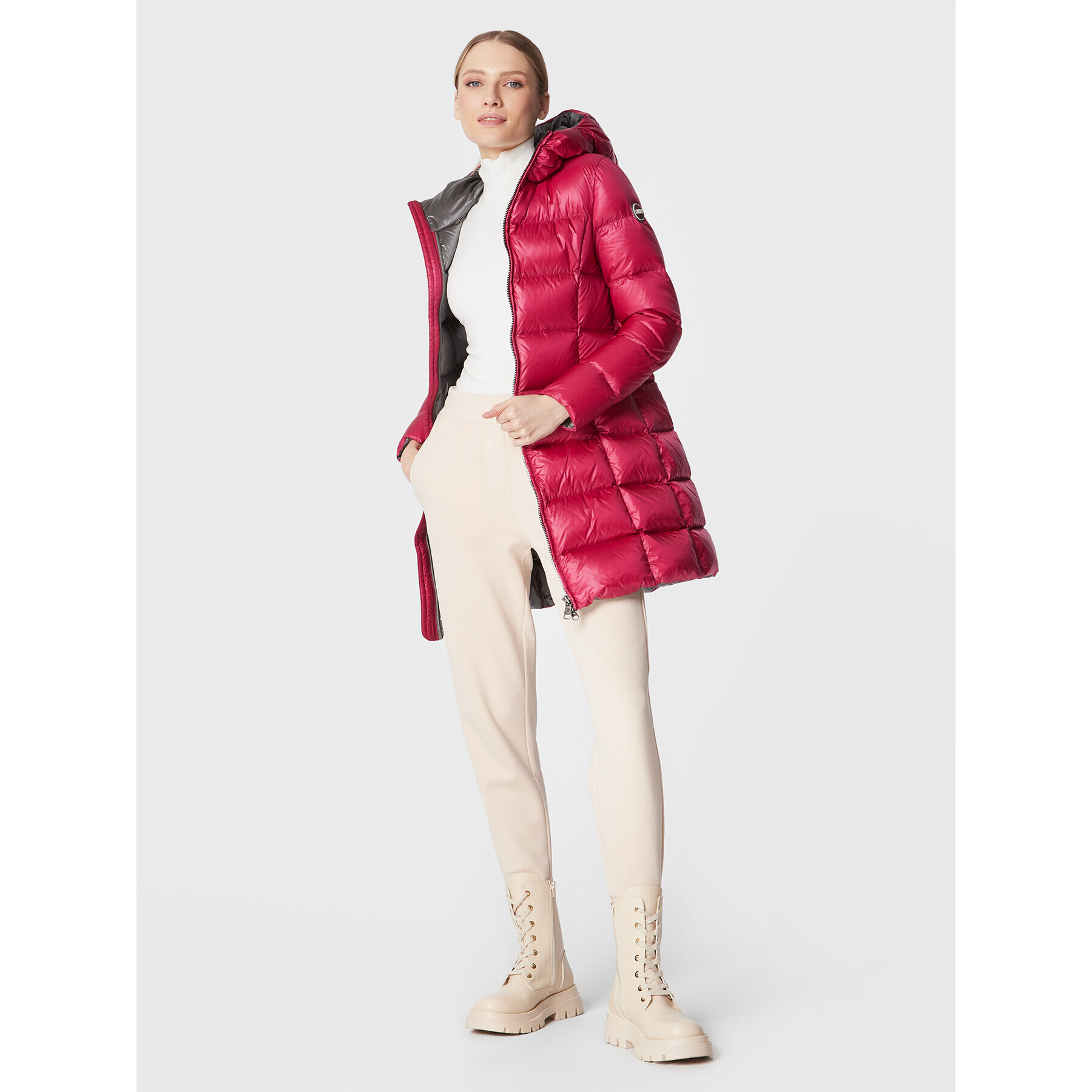 Colmar Пухено яке Friendly 2221 5WG Розов Regular Fit - Pepit.bg