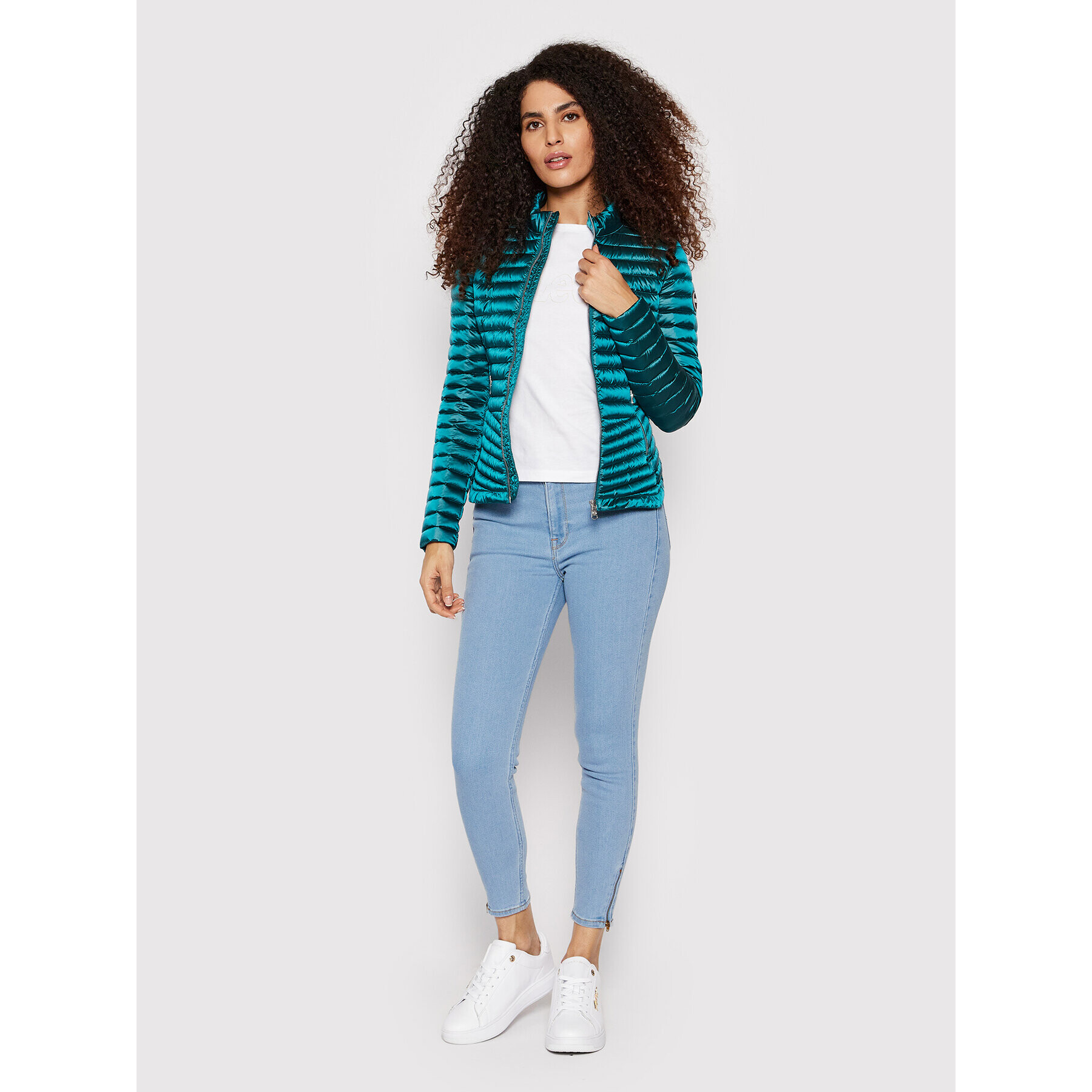 Colmar Пухено яке Iridescent Effect 2141U 4VR Зелен Slim Fit - Pepit.bg