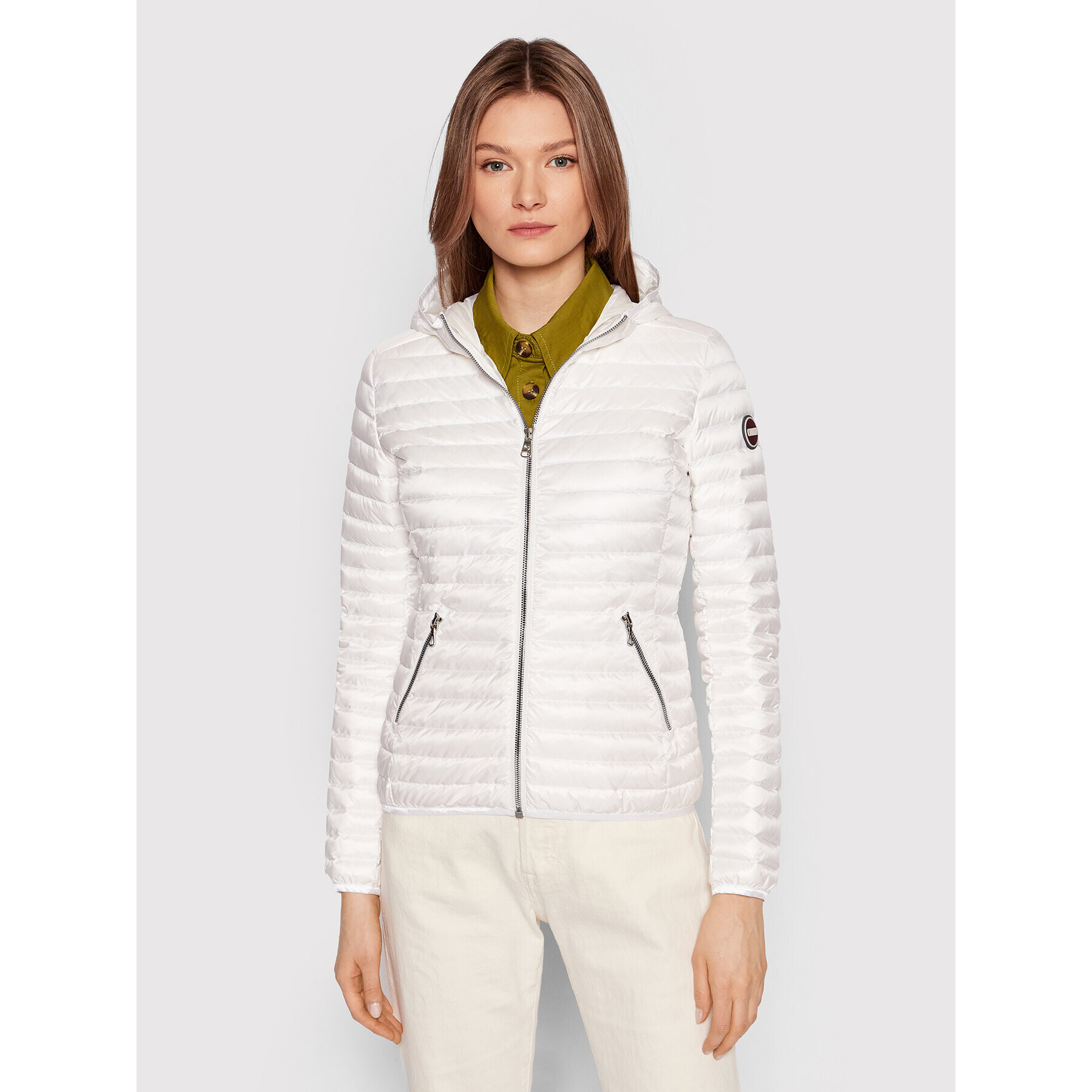Colmar Пухено яке Punky 2224U 9VX Бял Regular Fit - Pepit.bg