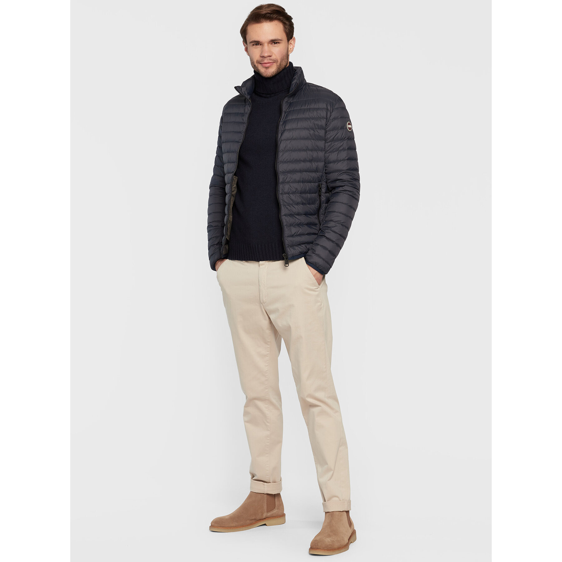 Colmar Пухено яке Repunk 1279P 8VX Тъмносин Regular Fit - Pepit.bg