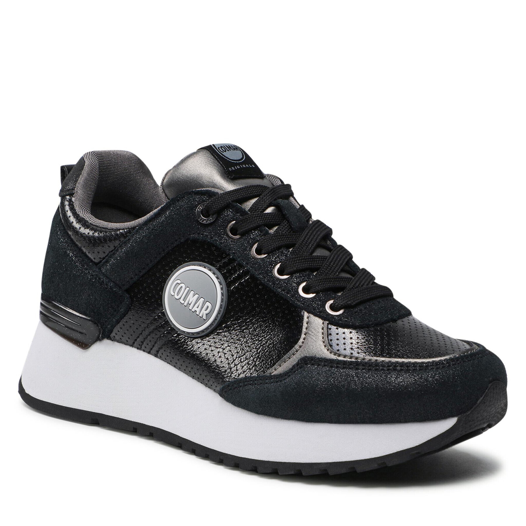 Colmar Сникърси Travis Punk Drill High Outsole 163 Черен - Pepit.bg