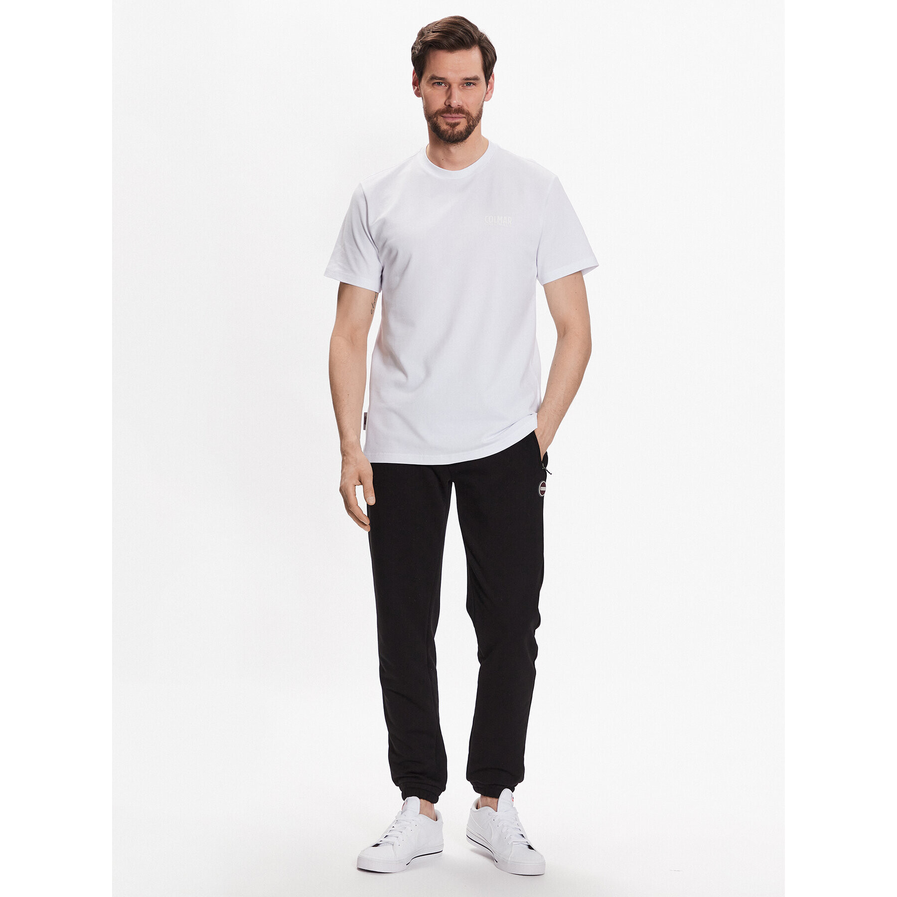 Colmar Тишърт Monday 7568 4SH Бял Regular Fit - Pepit.bg