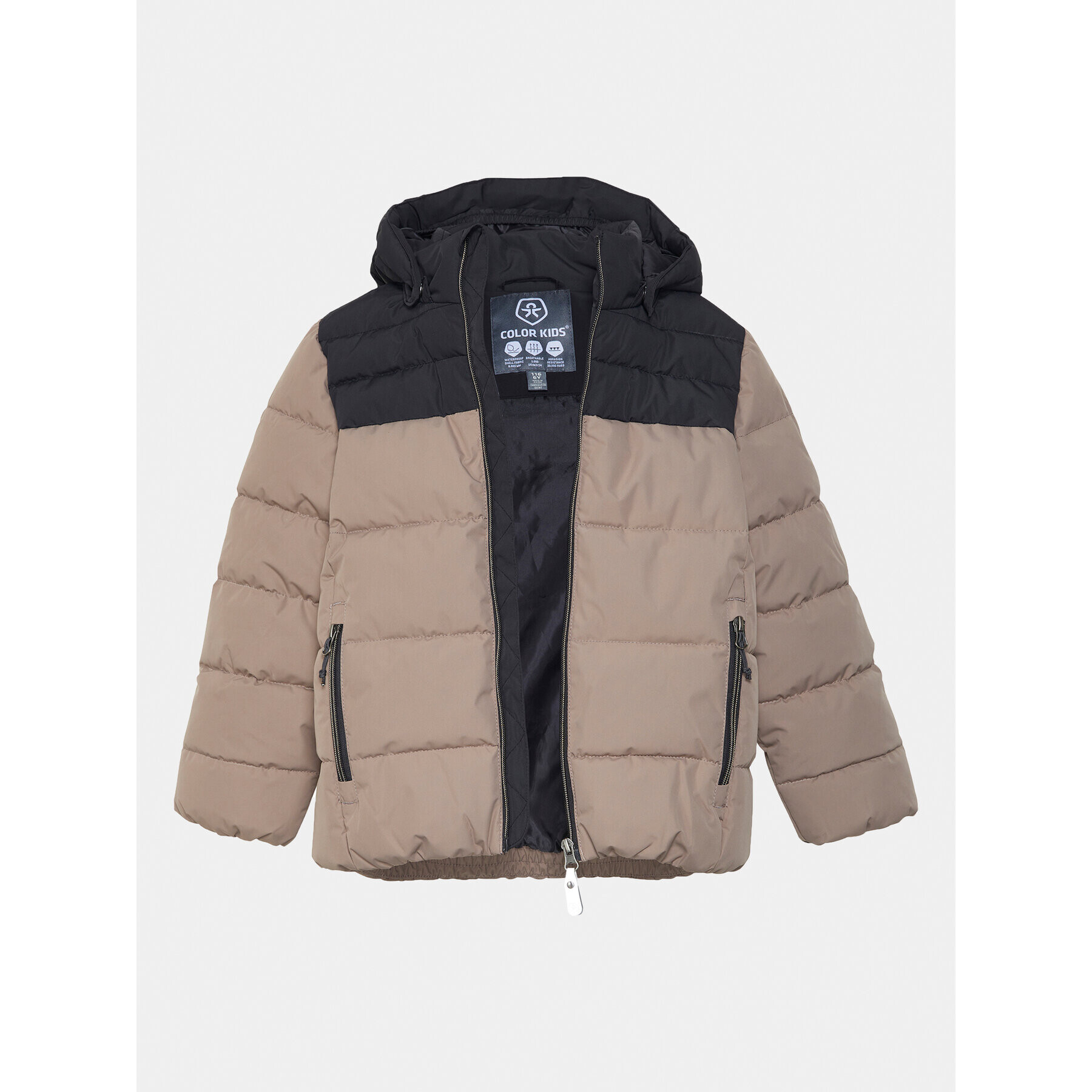 Color Kids Пухено яке 741165 Кафяв Regular Fit - Pepit.bg