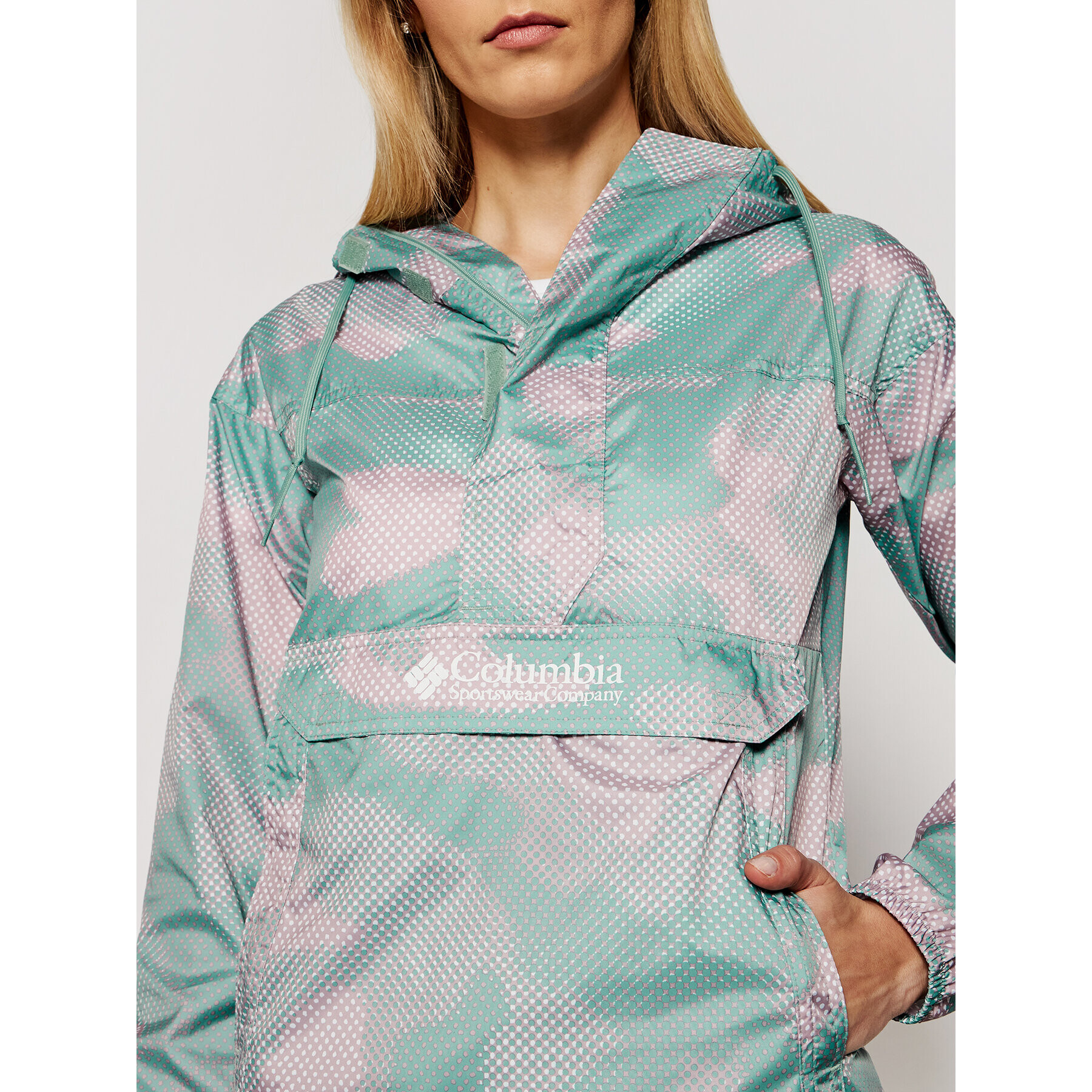 Columbia Анорак Challenger 1870951 Зелен Regular Fit - Pepit.bg