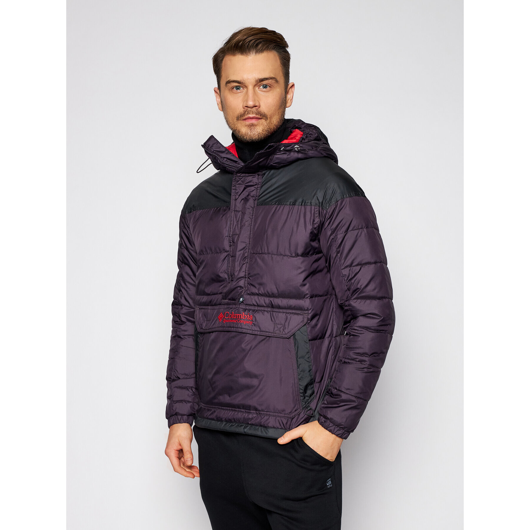 Columbia Анорак Lodge Pullover 1864422 Виолетов Regular Fit - Pepit.bg