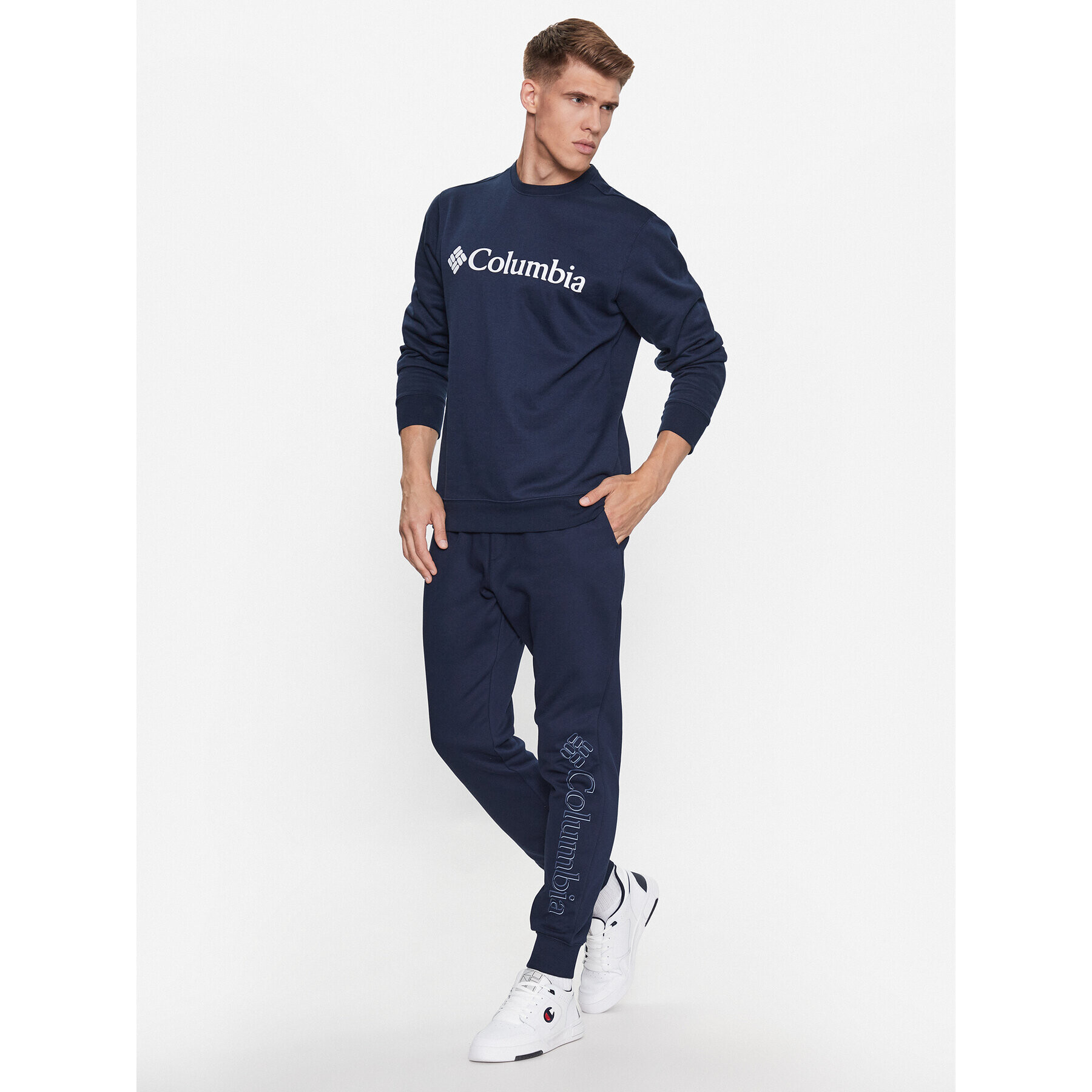 Columbia Долнище анцуг M CSC Logo™ Fleece Jogger II Син Regular Fit - Pepit.bg