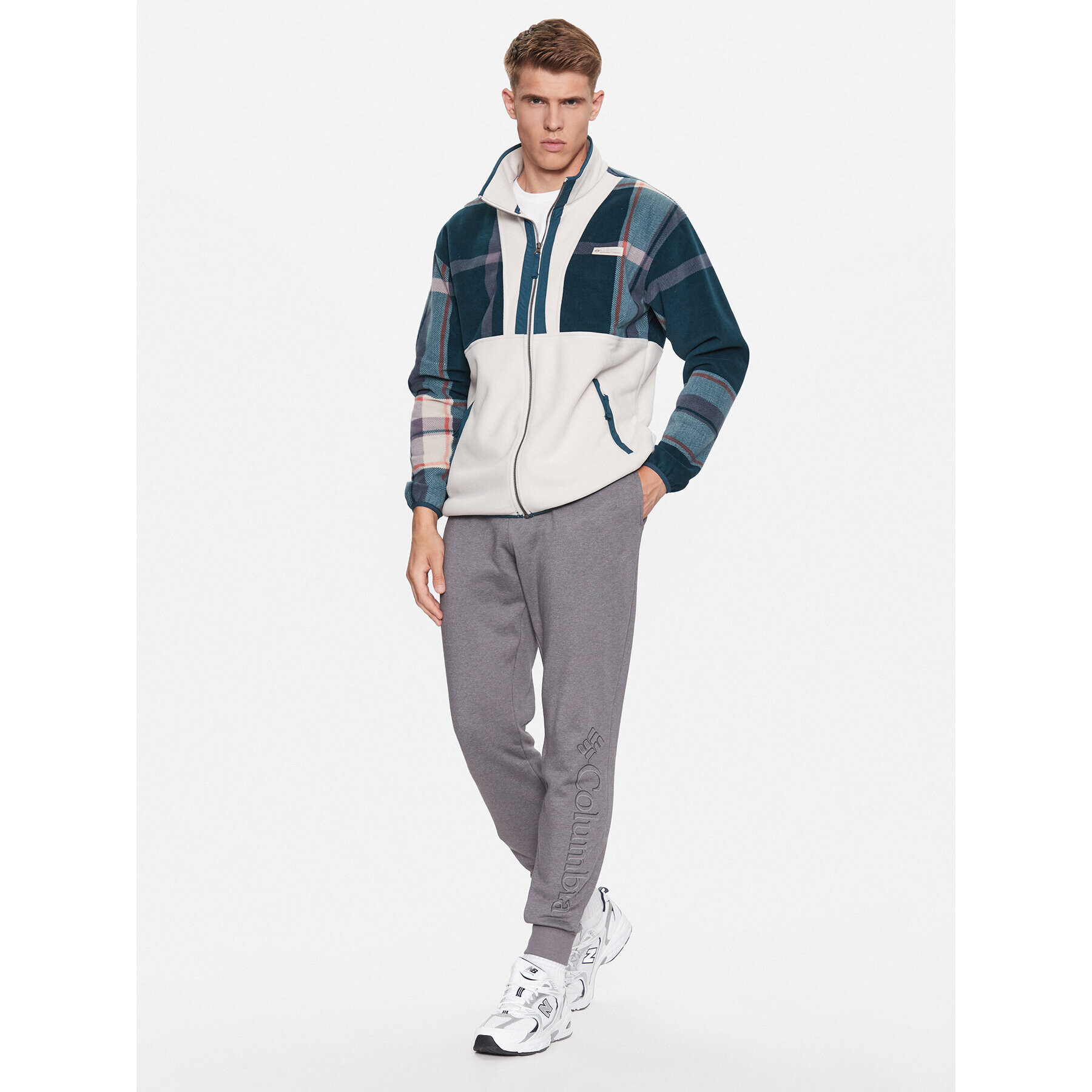 Columbia Долнище анцуг M CSC Logo™ Fleece Jogger II Сив Regular Fit - Pepit.bg