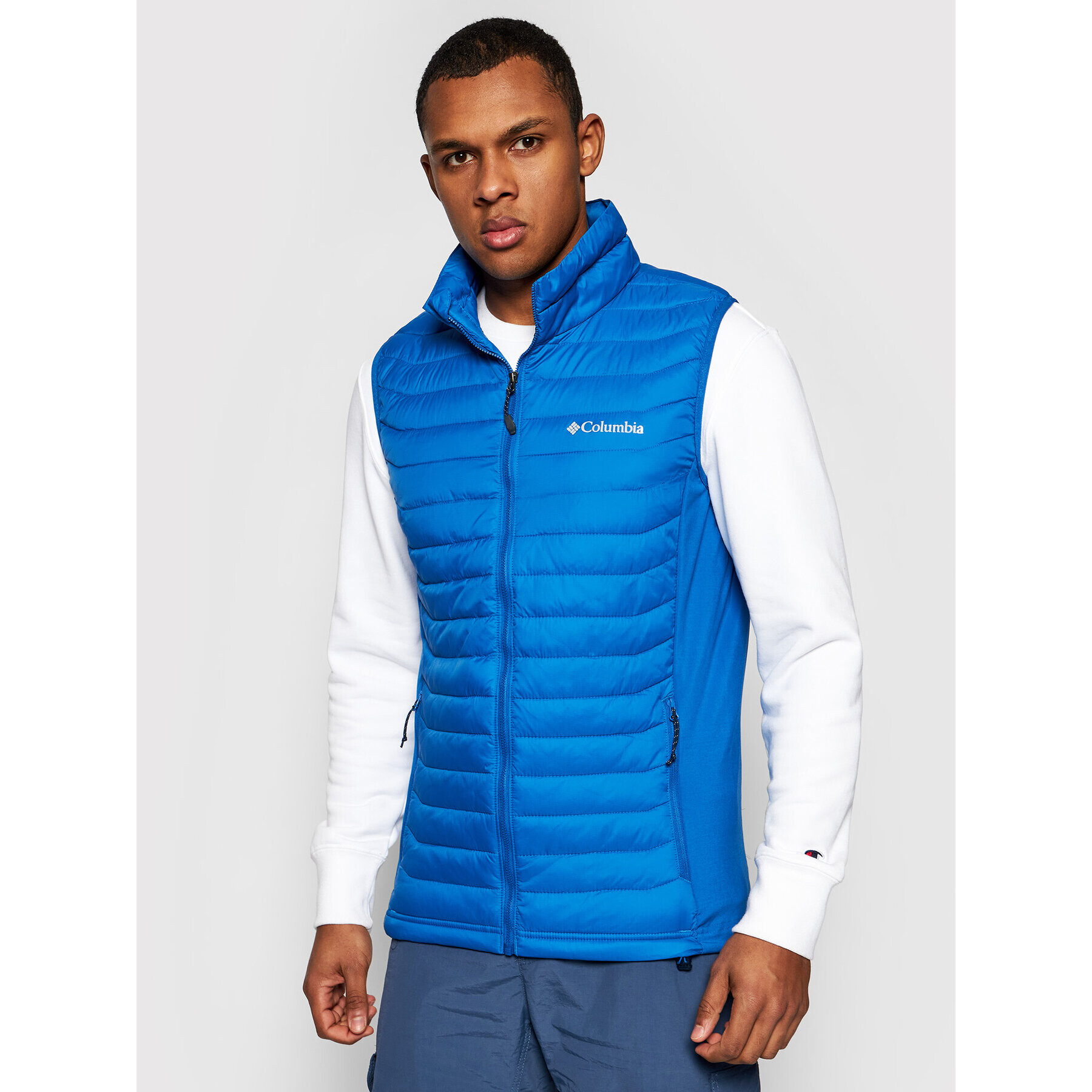 Columbia Елек Powder Pass Vest 1842414 Син Regular Fit - Pepit.bg