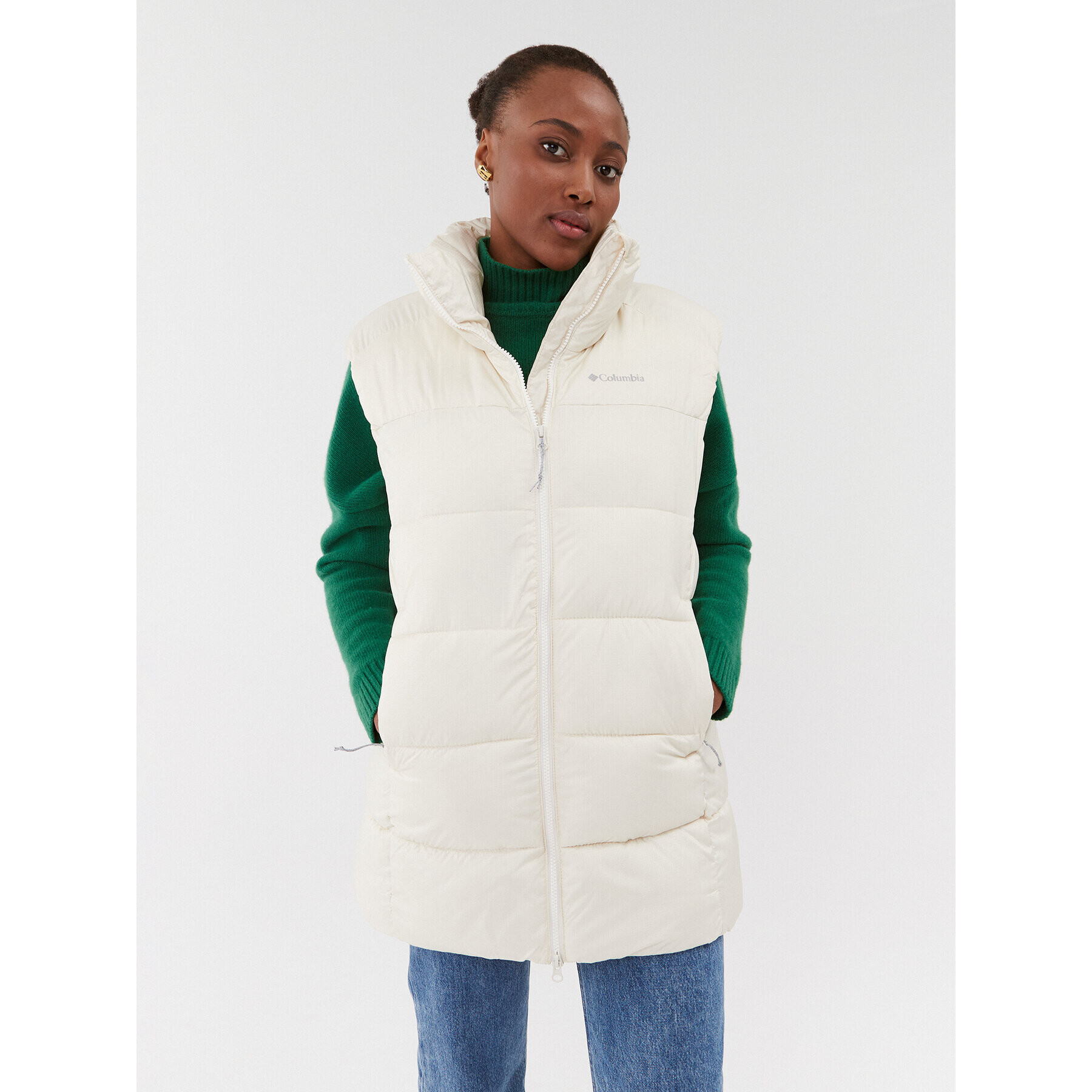 Columbia Елек Puffect™ Mid Vest 2007711 Екрю Regular Fit - Pepit.bg