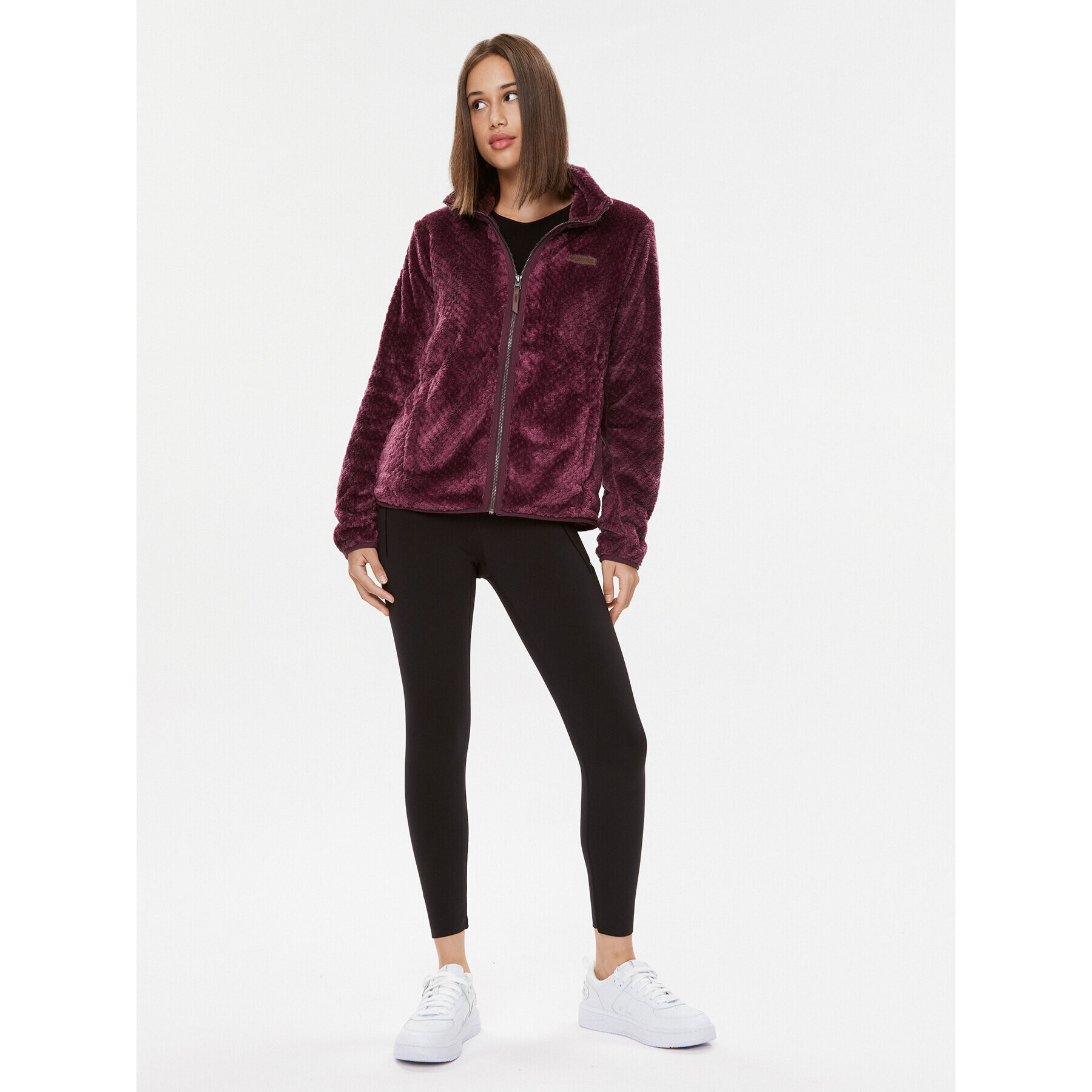 Columbia Полар Fire Side™ II Sherpa FZ Червен Regular Fit - Pepit.bg