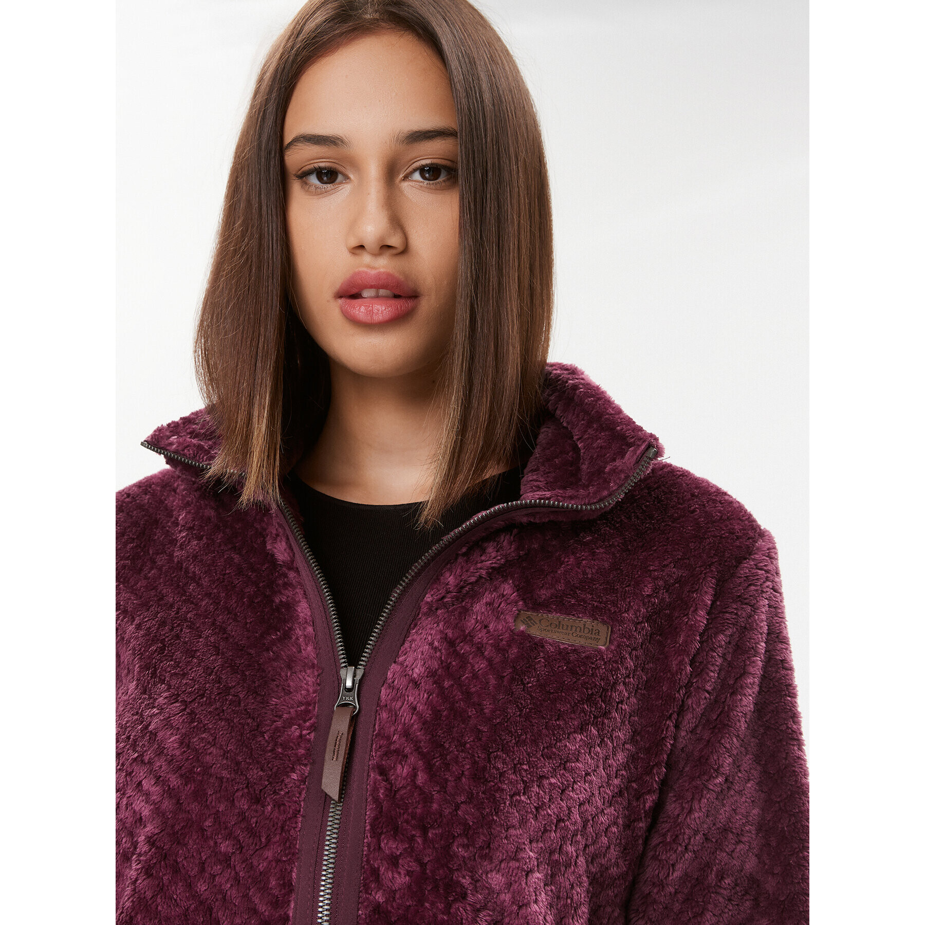 Columbia Полар Fire Side™ II Sherpa FZ Червен Regular Fit - Pepit.bg