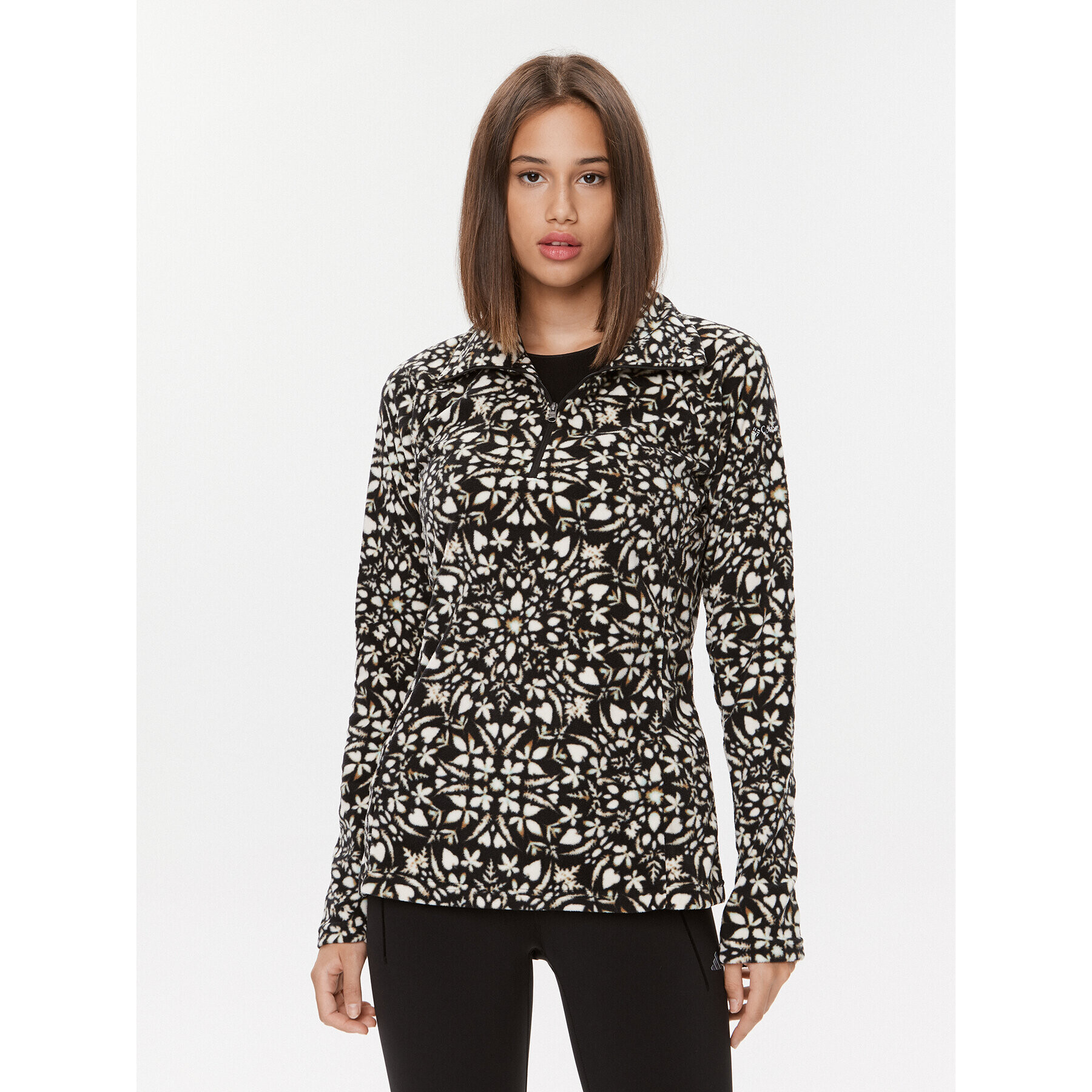 Columbia Полар Glacial™ IV Print 1/2 Zip Черен Regular Fit - Pepit.bg