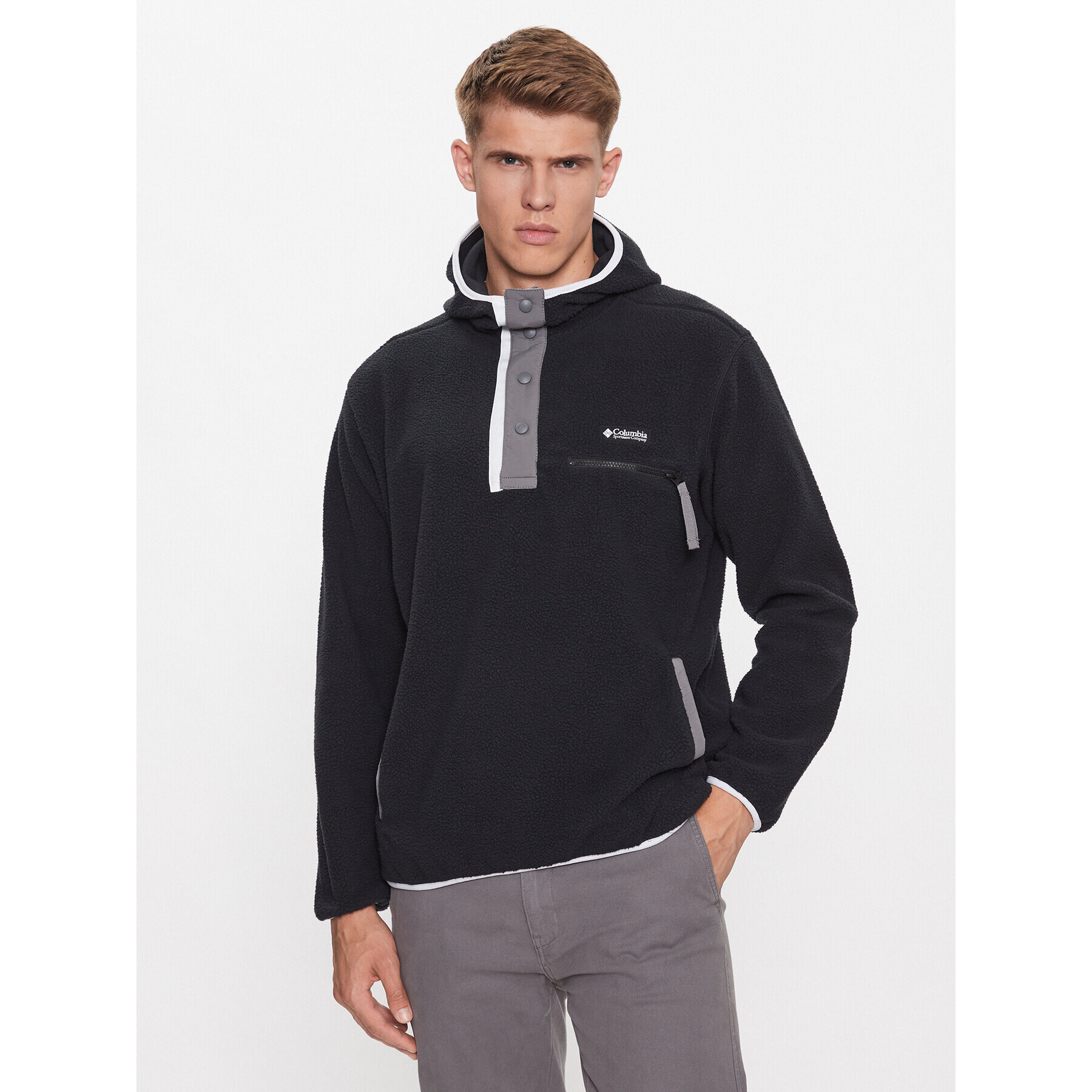 Columbia Полар Helvetia™ Hoodie Черен Regular Fit - Pepit.bg