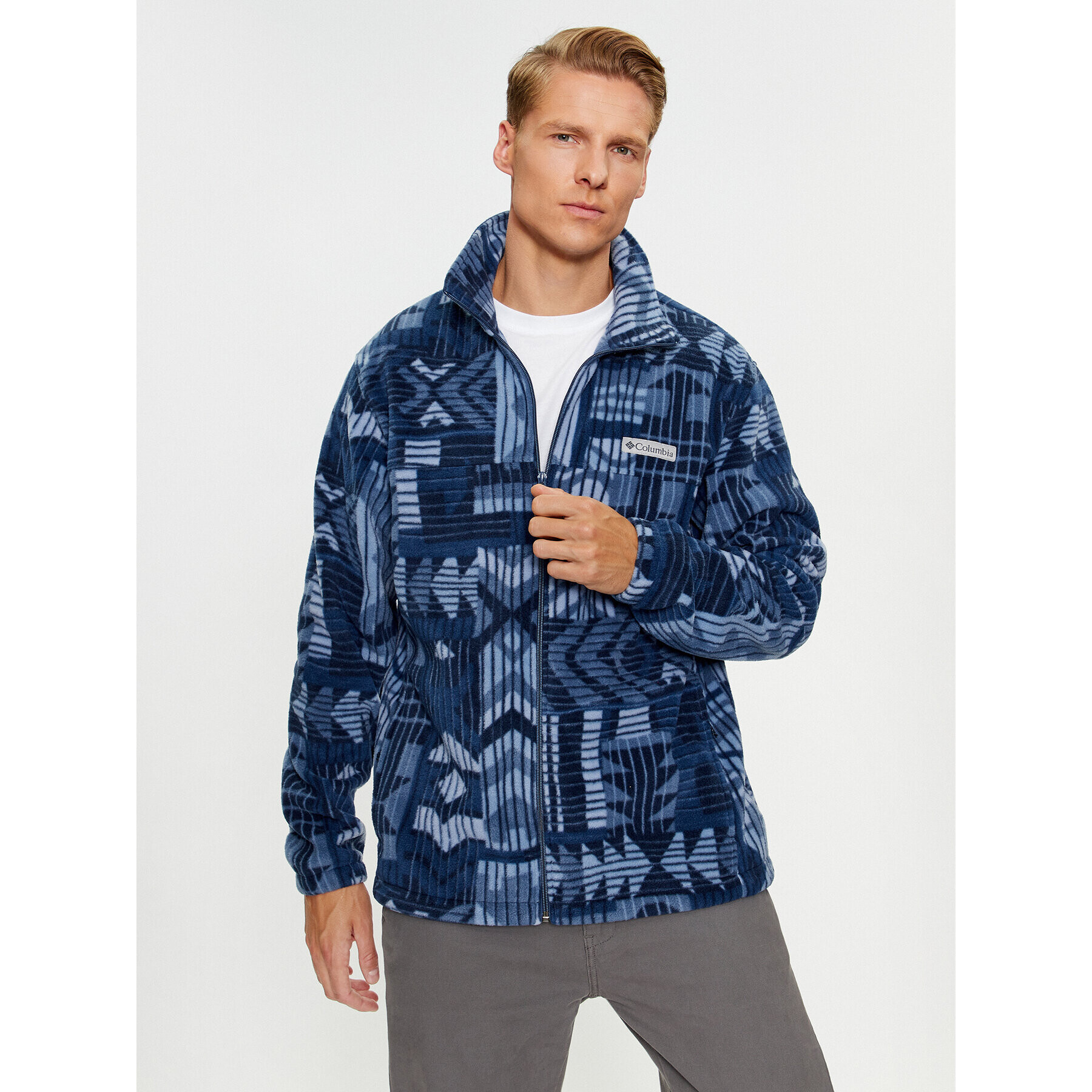 Columbia Полар Steens Mountain™ Printed Jacket Син Regular Fit - Pepit.bg