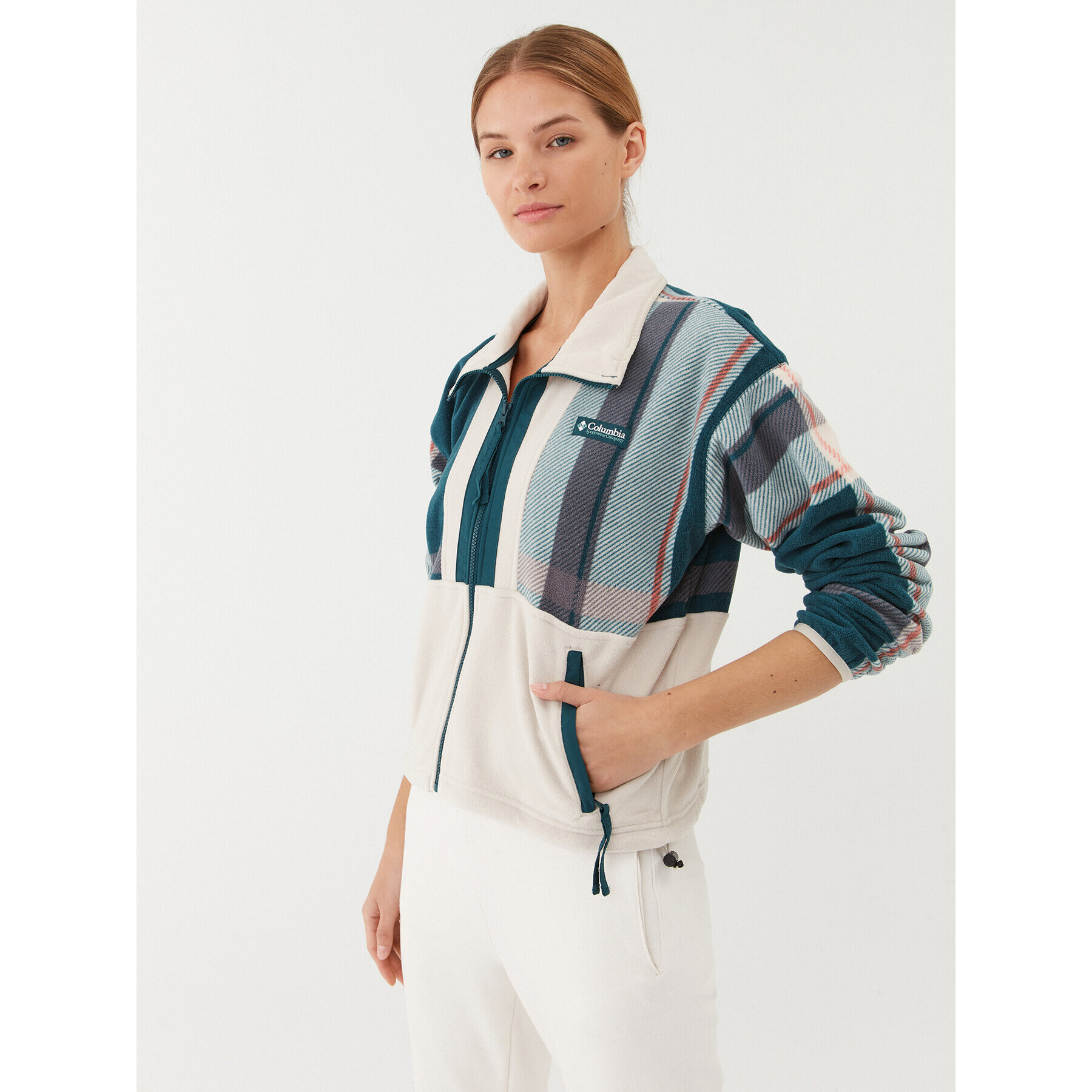 Columbia Полар W Back Bowl™ Fleece Син Regular Fit - Pepit.bg