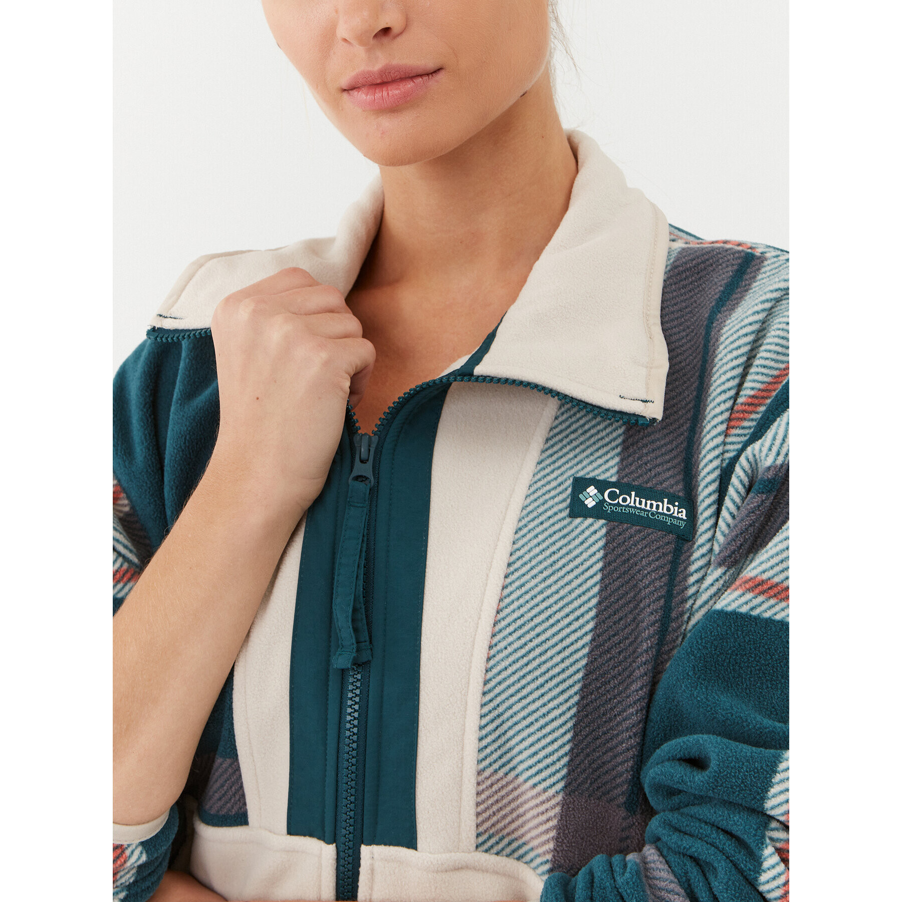 Columbia Полар W Back Bowl™ Fleece Син Regular Fit - Pepit.bg