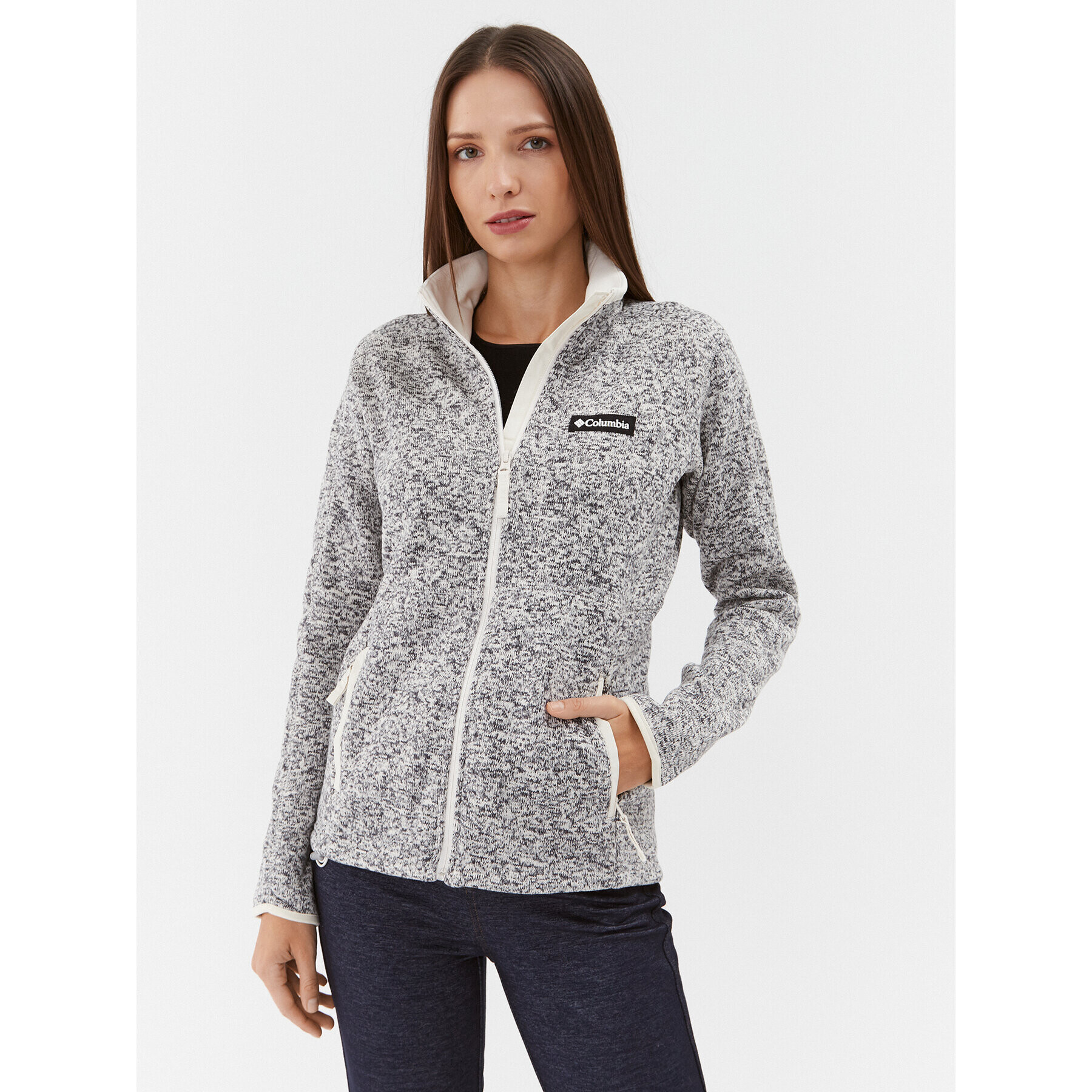 Columbia Полар W Sweater Weather™ Full Zip Сив Regular Fit - Pepit.bg