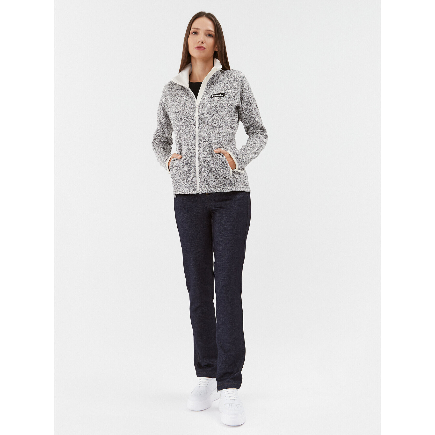 Columbia Полар W Sweater Weather™ Full Zip Сив Regular Fit - Pepit.bg