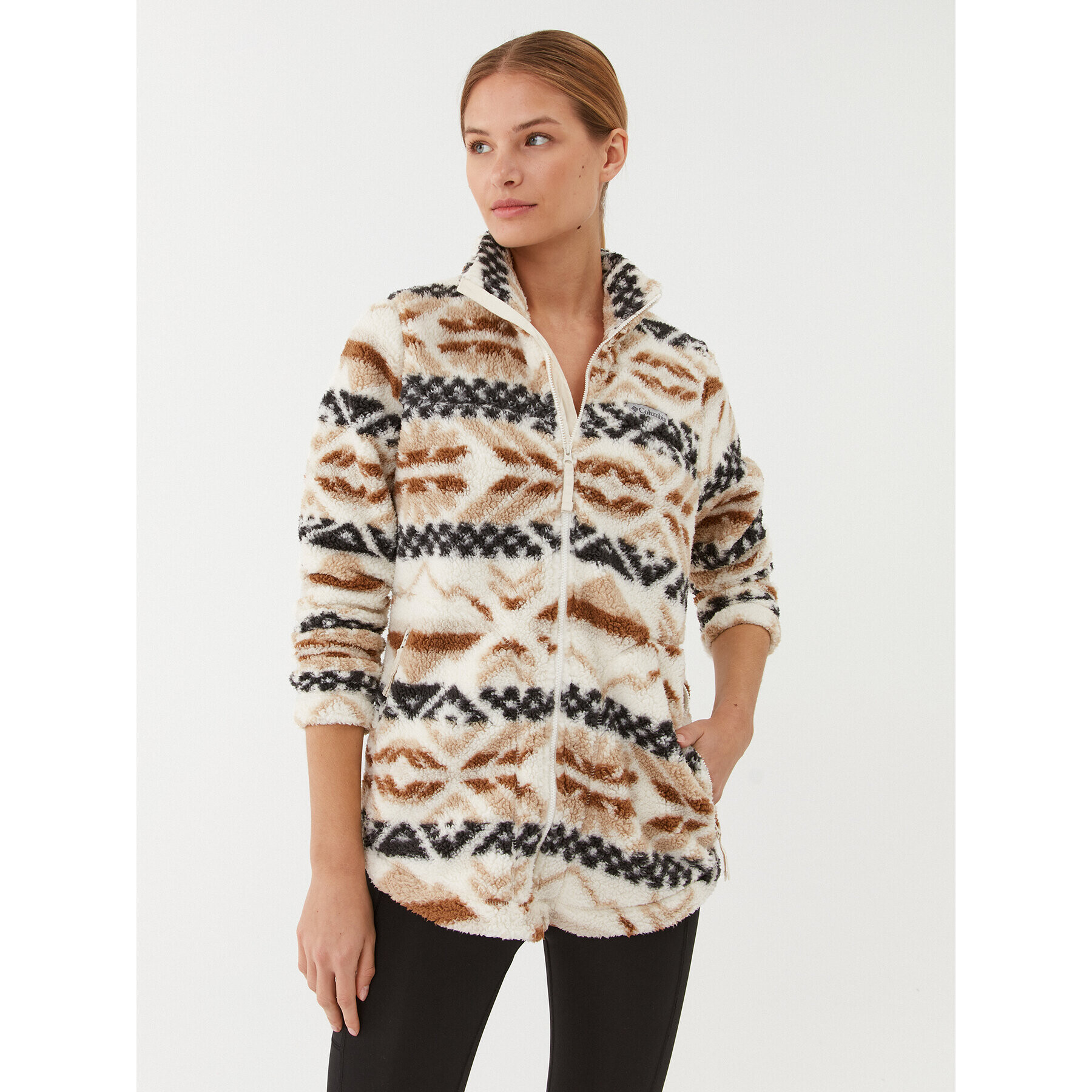 Columbia Полар West Bend™ Full Zip Екрю Regular Fit - Pepit.bg