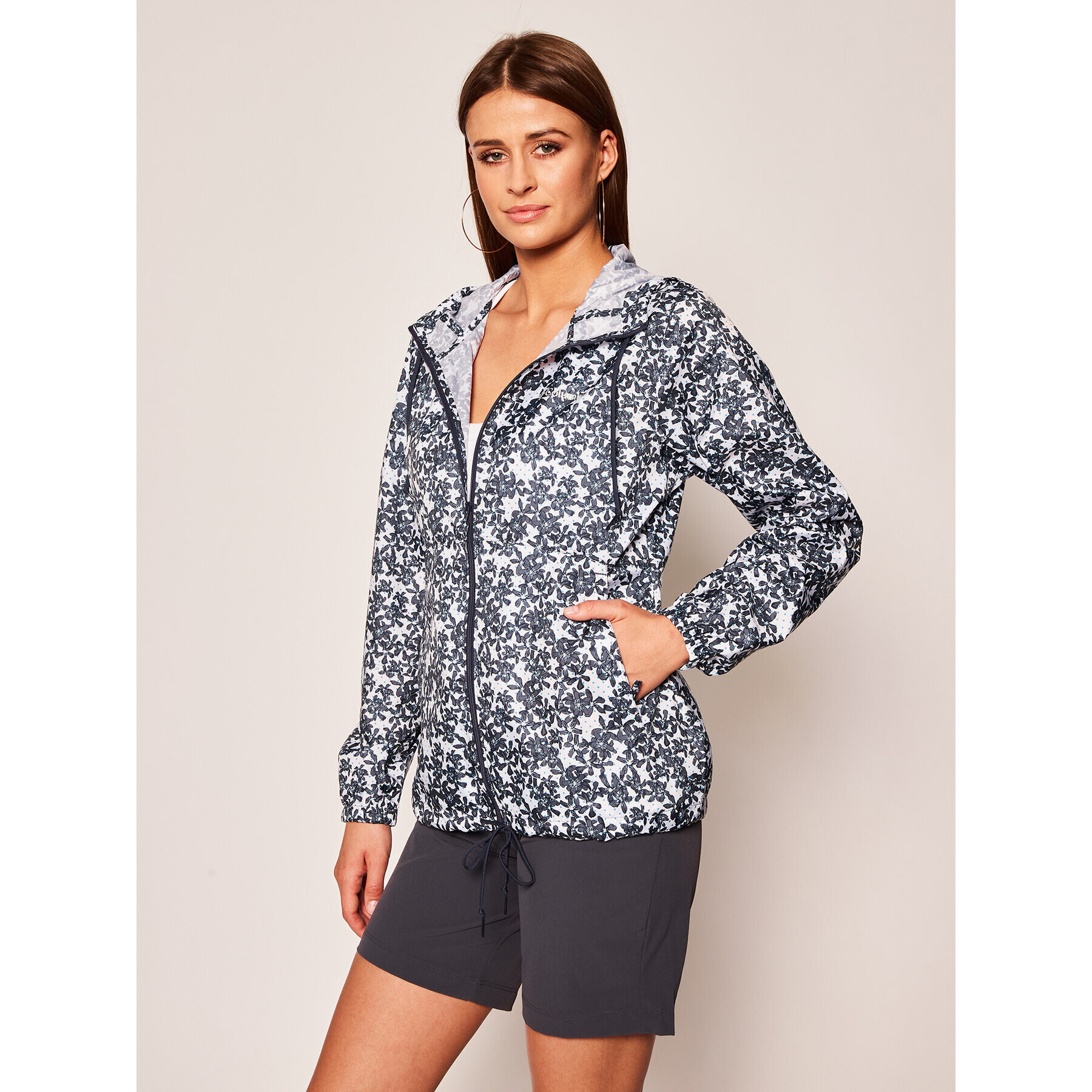 Columbia Преходно яке Flash Forward Printed KL3013 Тъмносин Regular Fit - Pepit.bg
