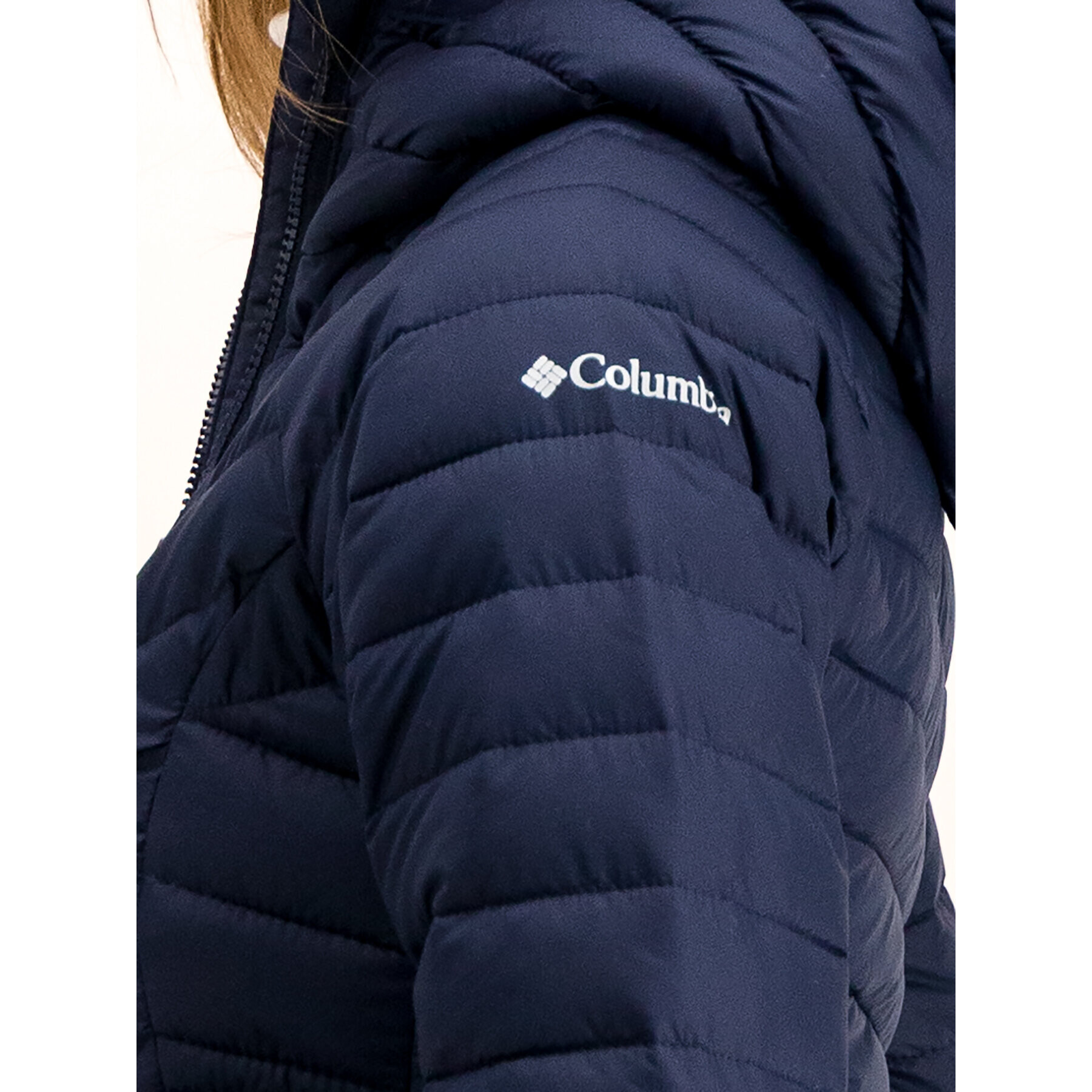 Columbia Пухено яке Powder Lite 1748311 Тъмносин Slim Fit - Pepit.bg