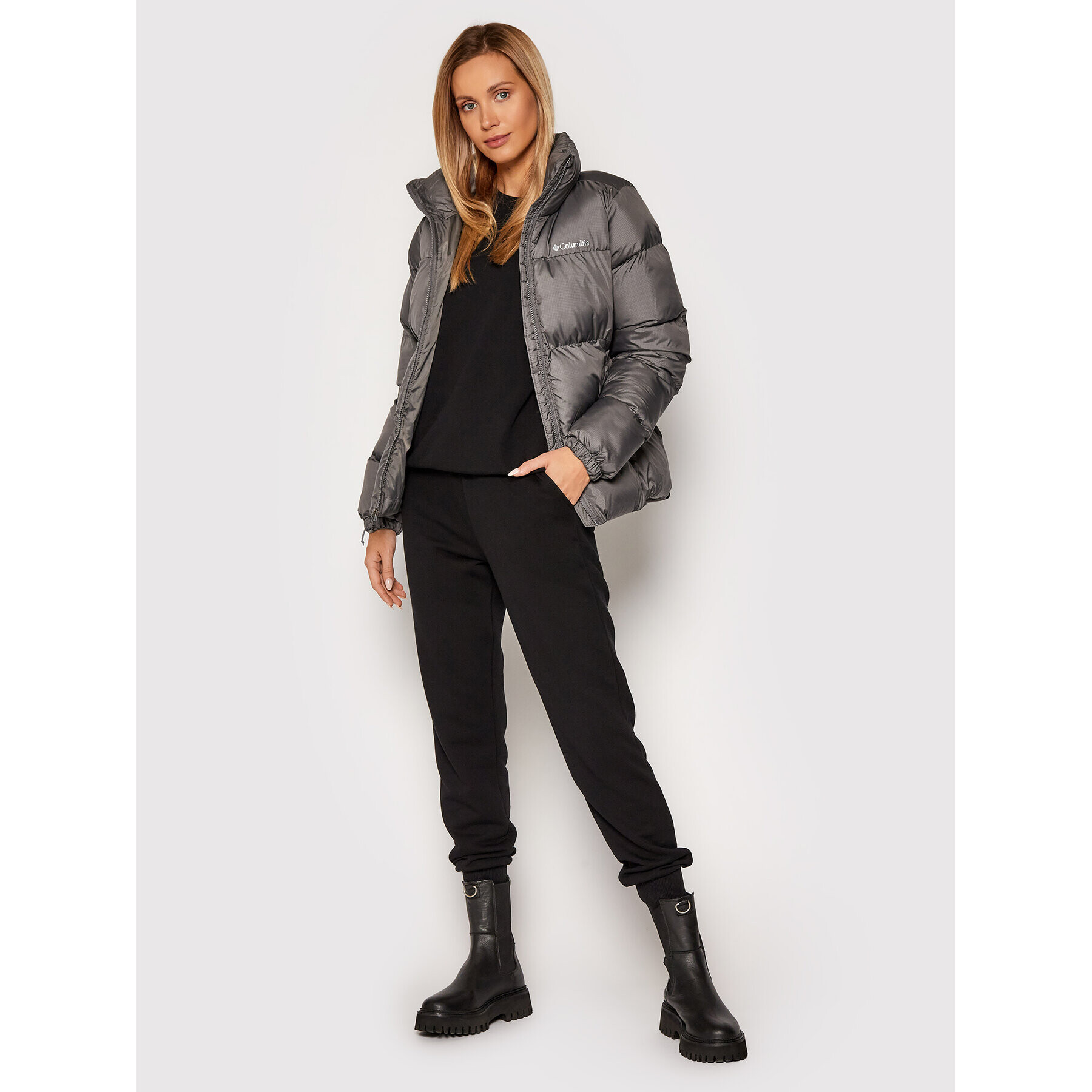 Columbia Пухено яке Puffect 1864781 Сив Regular Fit - Pepit.bg